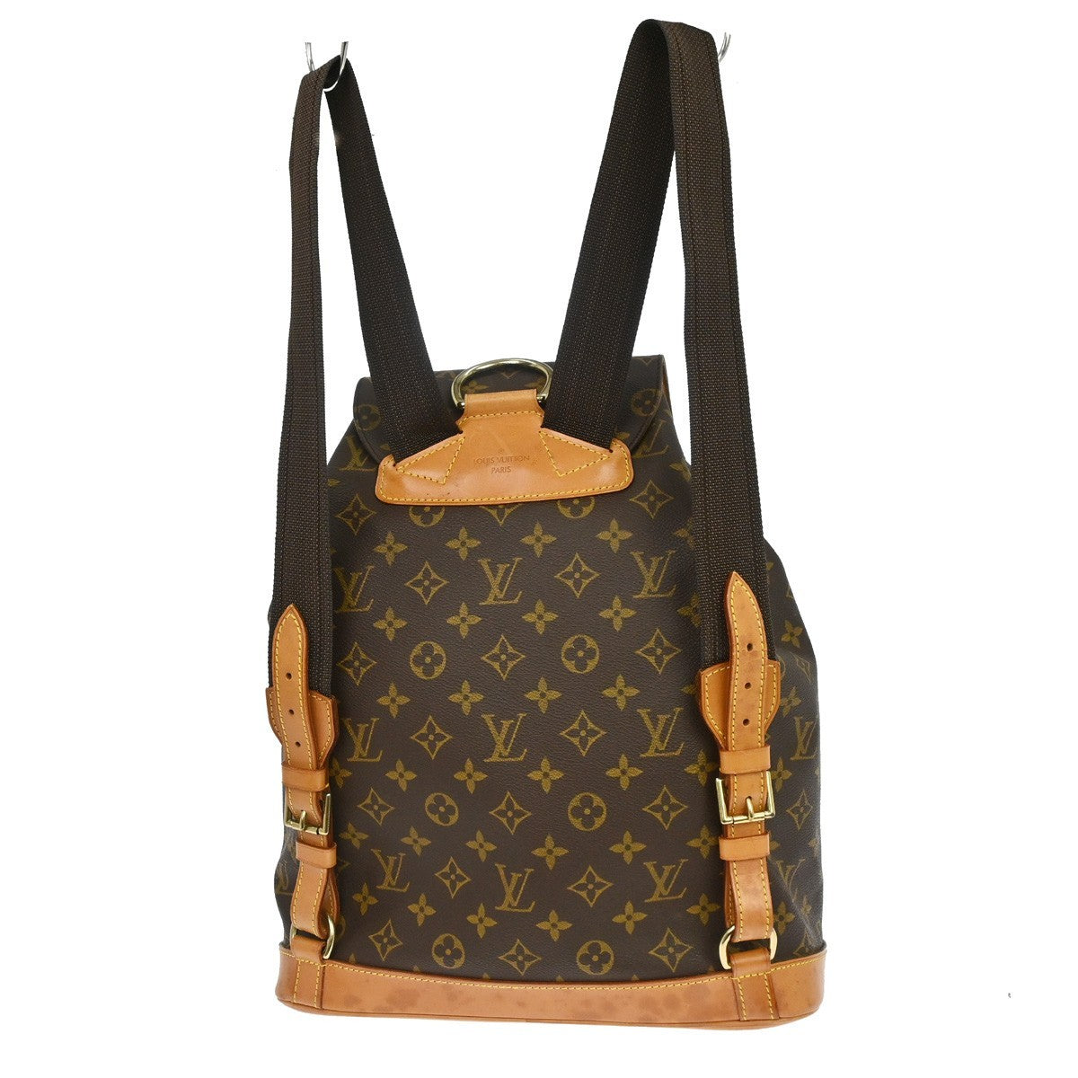 Louis Vuitton Vintage Montsouris Backpack Monogram Canvas Brown Canvas Backpack Bag (Pre-Owned)