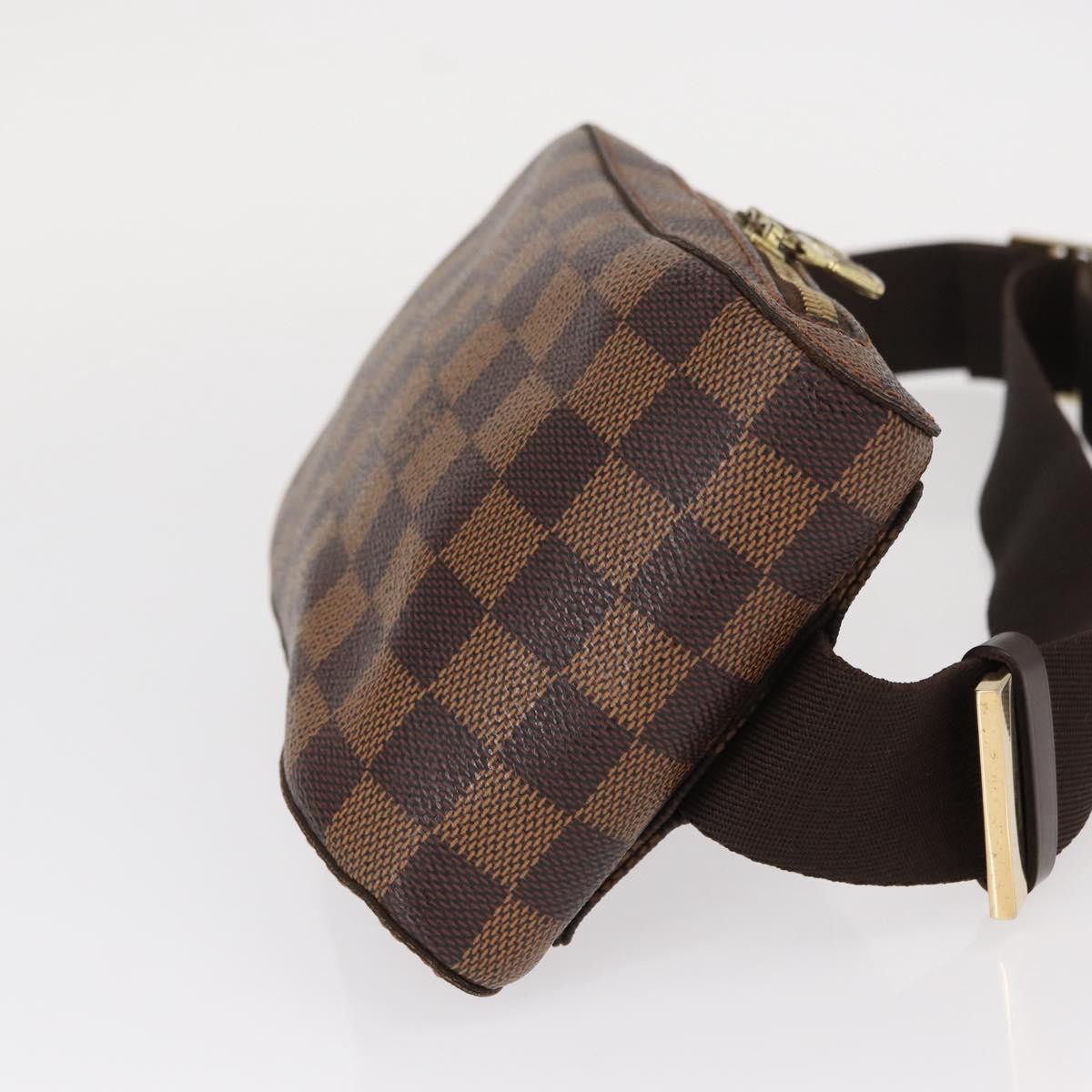 Louis Vuitton Geronimos Waist Bag Damier Brown Canvas Shoulder Bag Bag (Pre-Owned)