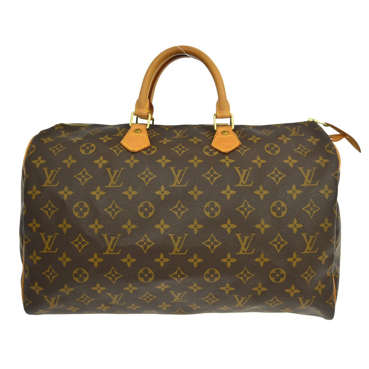 Louis Vuitton Speedy Handbag Monogram Canvas Brown Canvas Handbag (Pre-Owned)