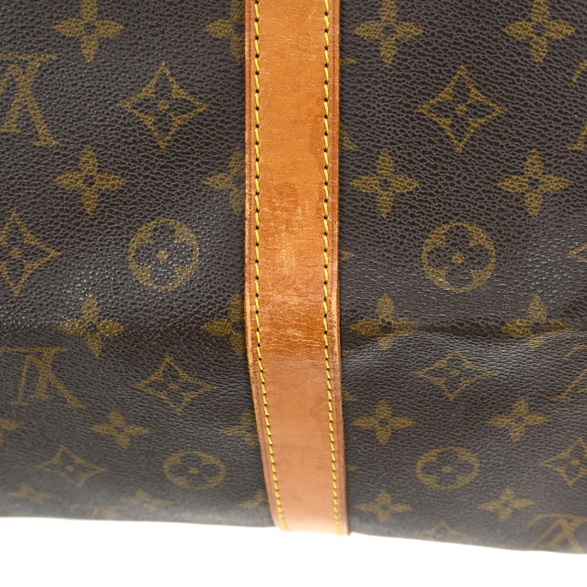 Louis Vuitton Keepall Bag Monogram Canvas Brown Canvas Travel Bag Bag (Pre-Owned)