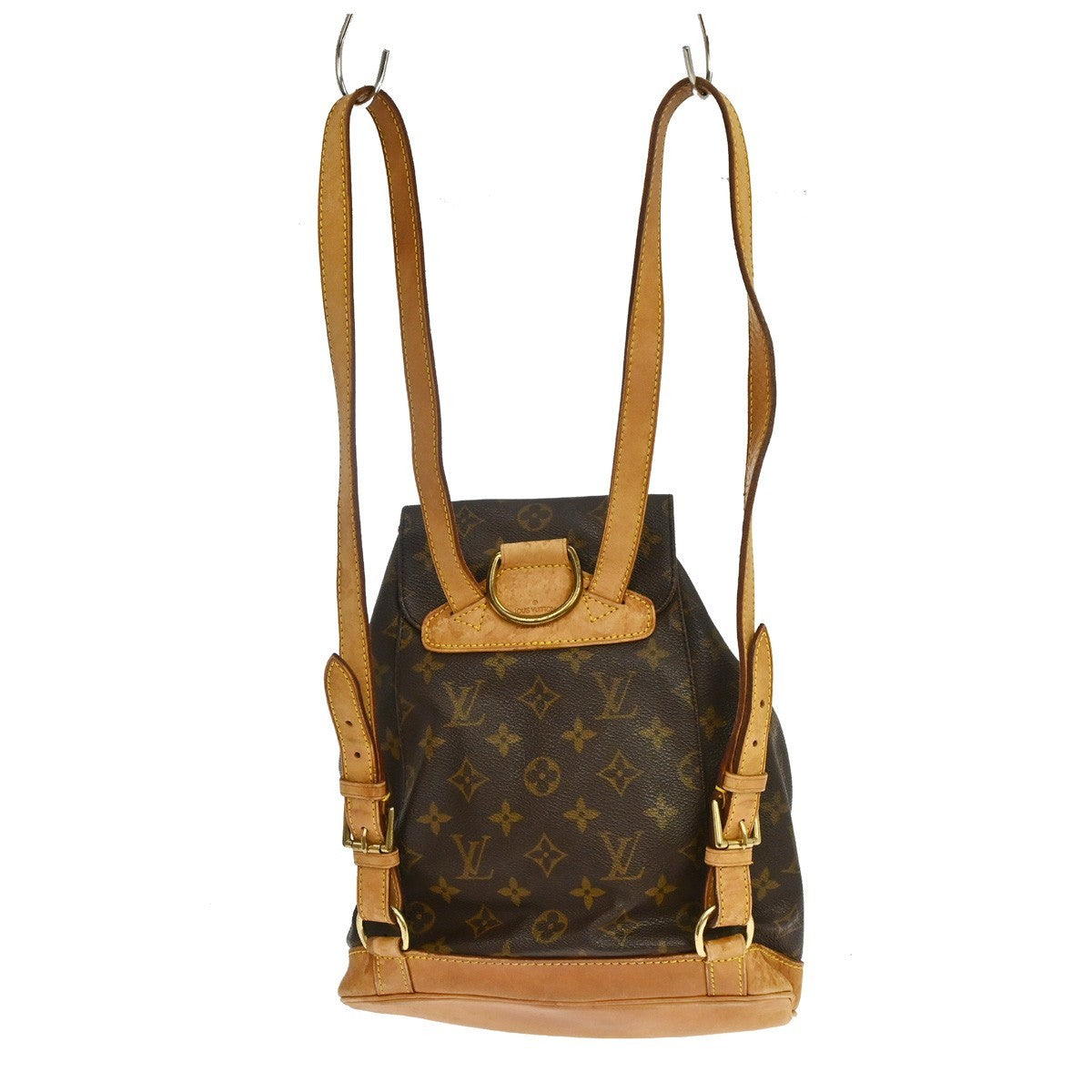 Louis Vuitton Vintage Montsouris Backpack Monogram Canvas Brown Canvas Backpack Bag (Pre-Owned)