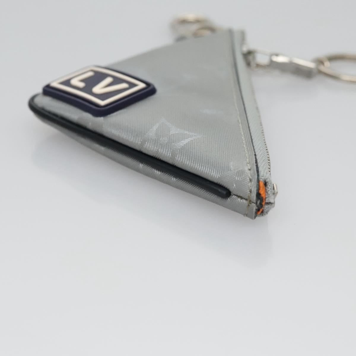 Louis Vuitton Porte Cles Satellite Canvas Silver Canvas Charms And Keychains Accessory (Pre-Owned)