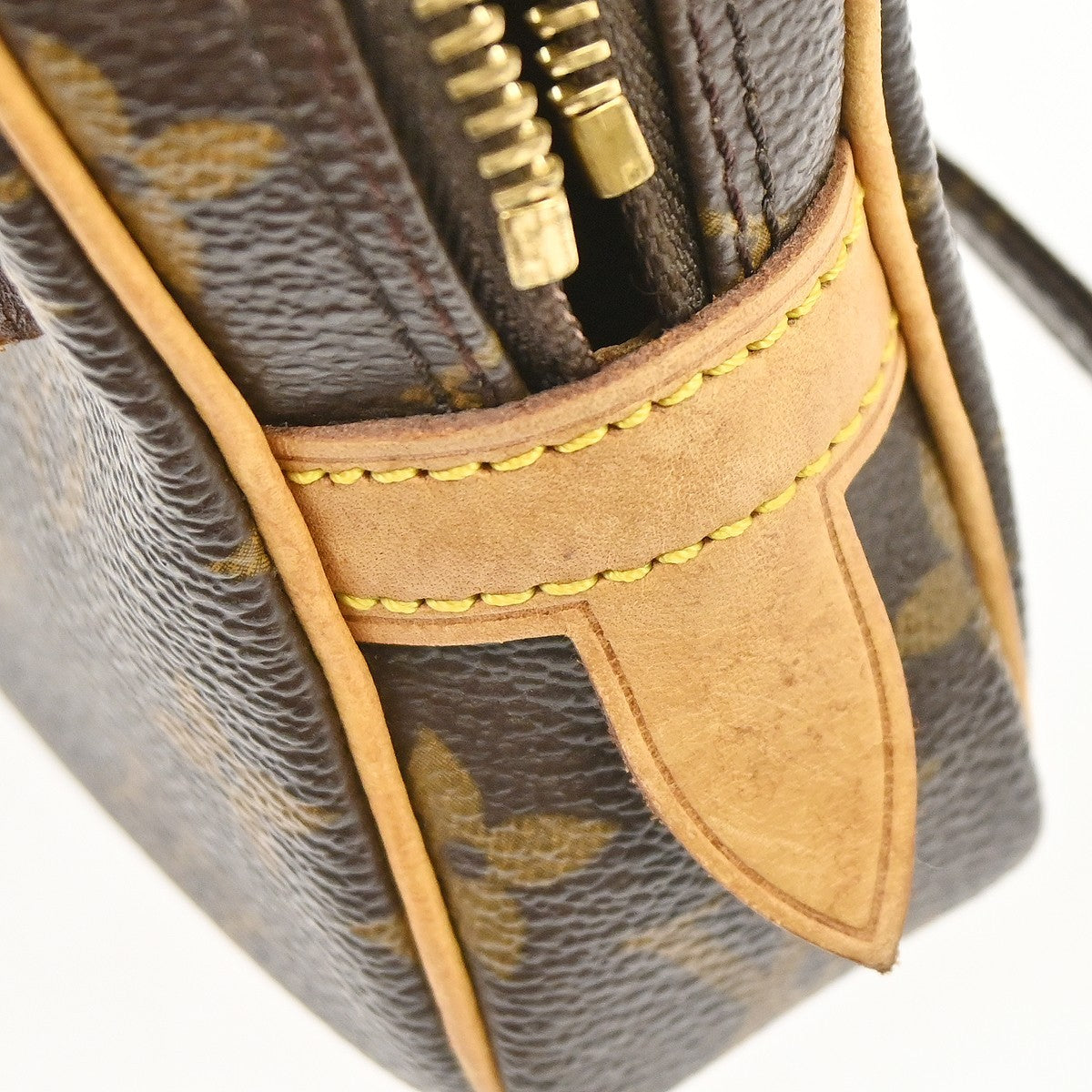Louis Vuitton Pochette Marly Bandouliere Bag Monogram Canvas Brown Canvas Shoulder Bag Bag (Pre-Owned)