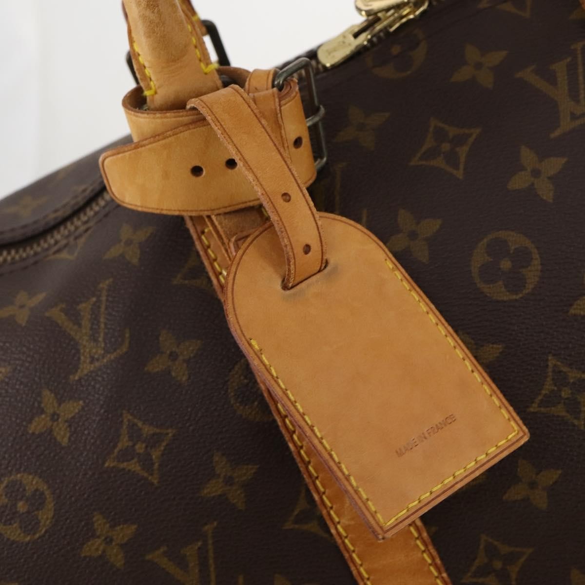 Louis Vuitton Keepall Bag Monogram Canvas Brown Canvas Travel Bag Bag (Pre-Owned)