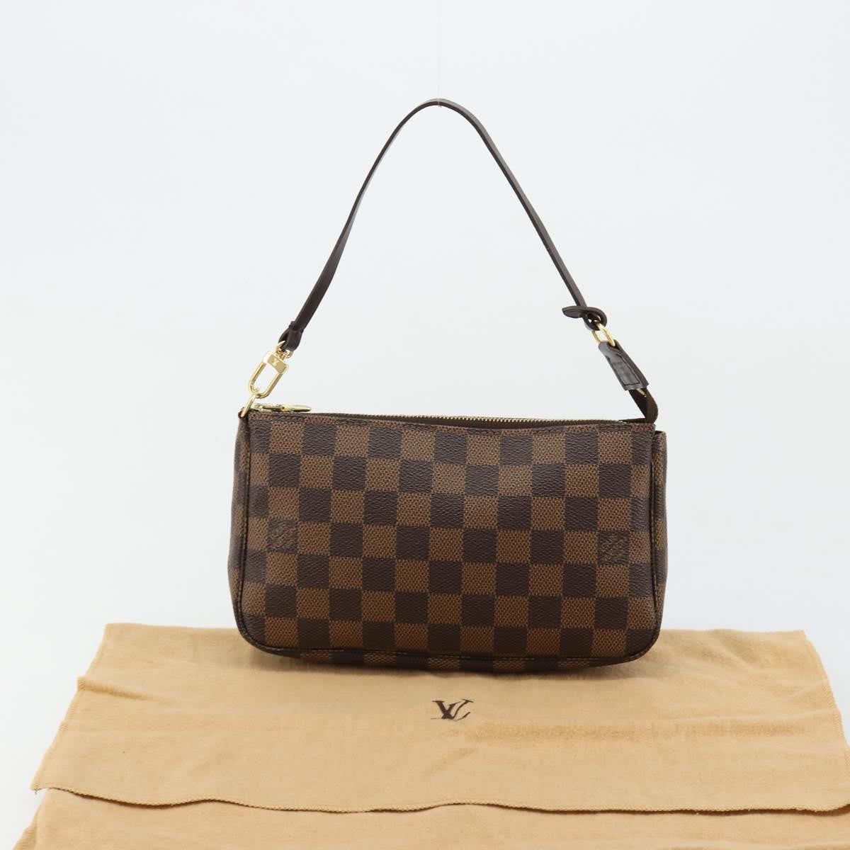 Louis Vuitton Pochette Accessoires Nm Damier Brown Canvas Clutche & Pouche Bag (Pre-Owned)