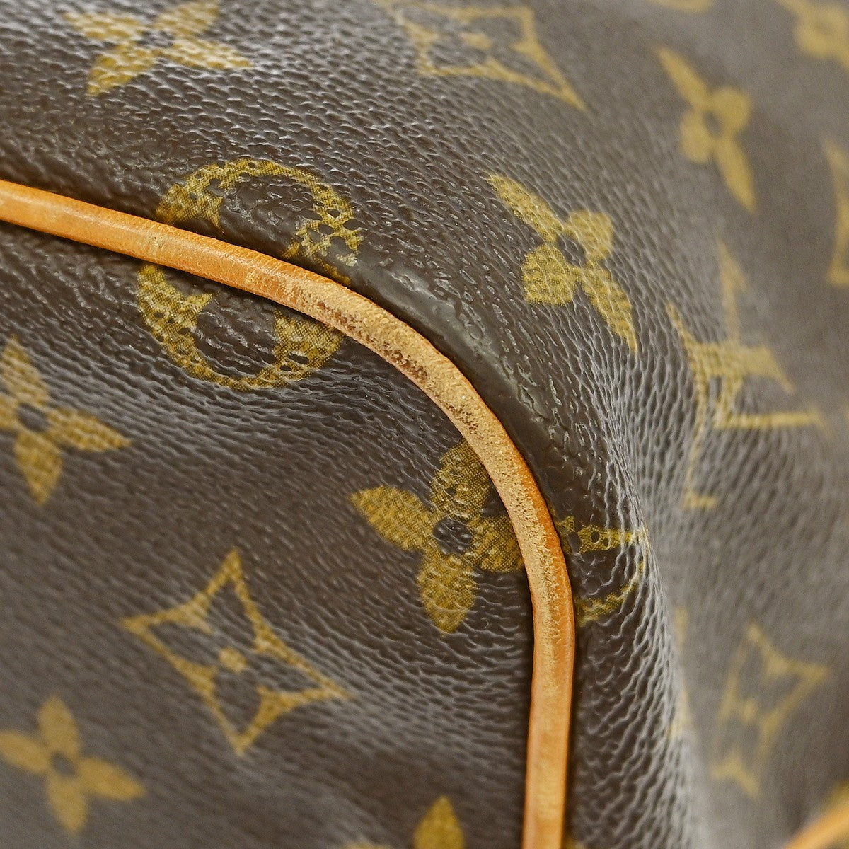 Louis Vuitton Palermo Handbag Monogram Canvas Brown Canvas Tote Bag Bag (Pre-Owned)