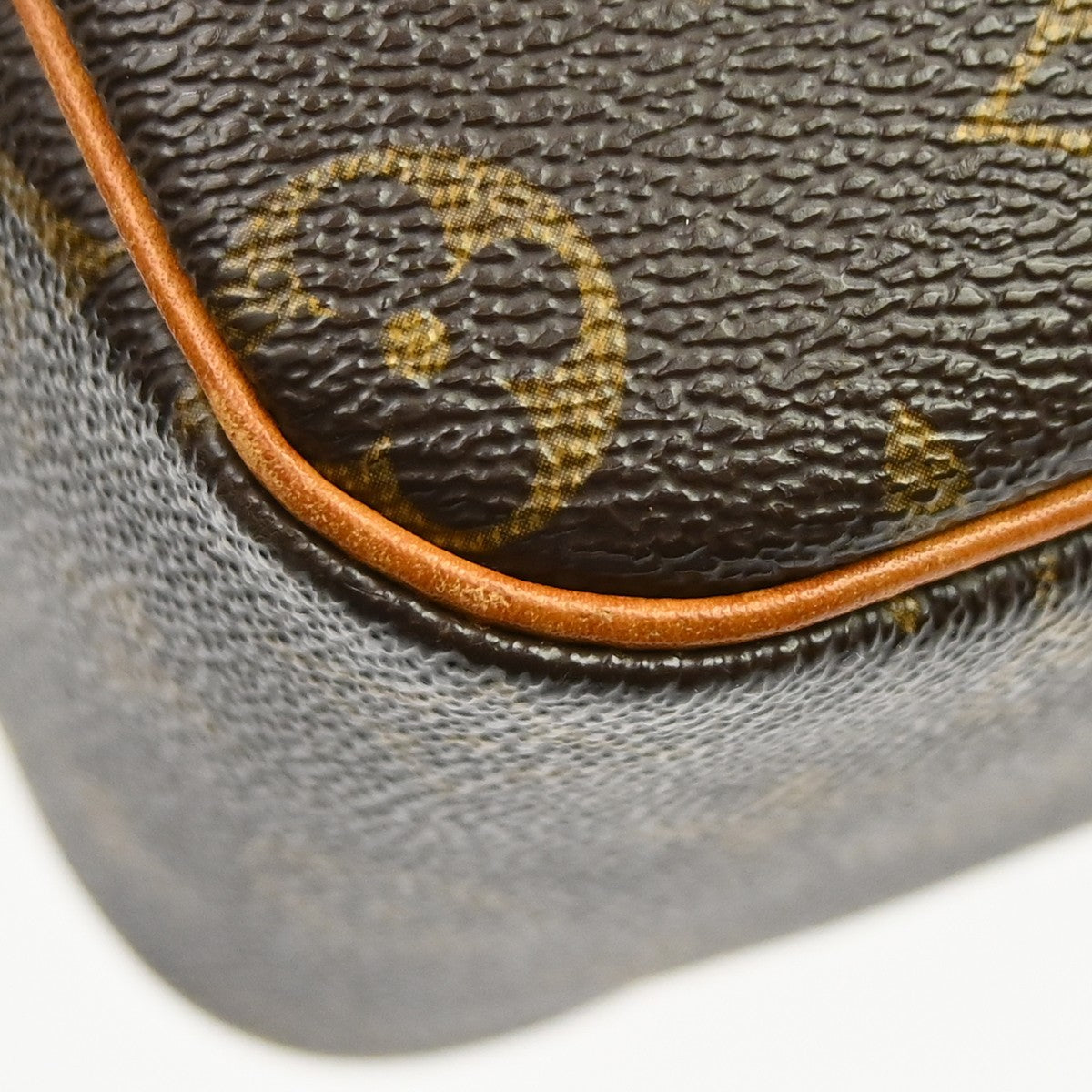 Louis Vuitton Cite Handbag Monogram Canvas Brown Canvas Shoulder Bag Bag (Pre-Owned)