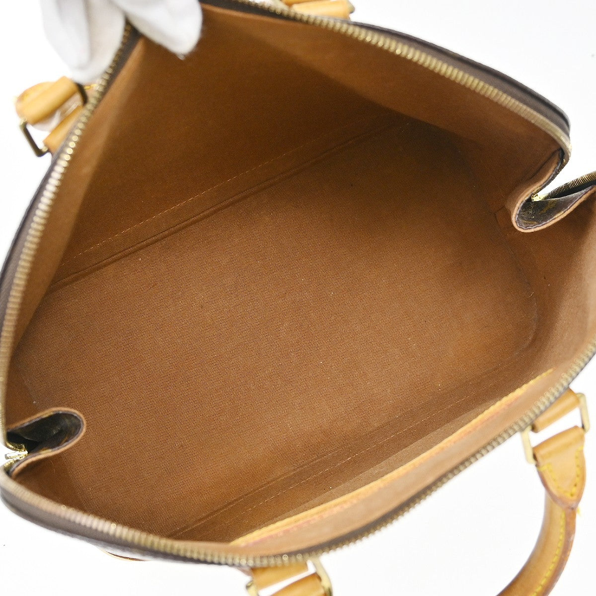 Louis Vuitton Alma Handbag Monogram Canvas Brown Canvas Handbag (Pre-Owned)