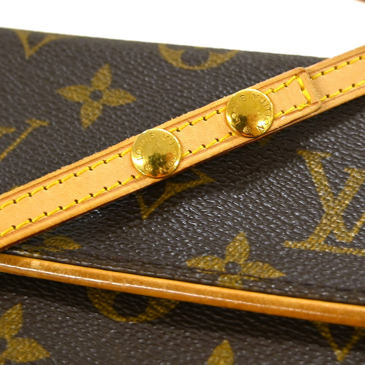 Louis Vuitton Twin Handbag Monogram Canvas Brown Canvas Clutche & Pouche Bag (Pre-Owned)