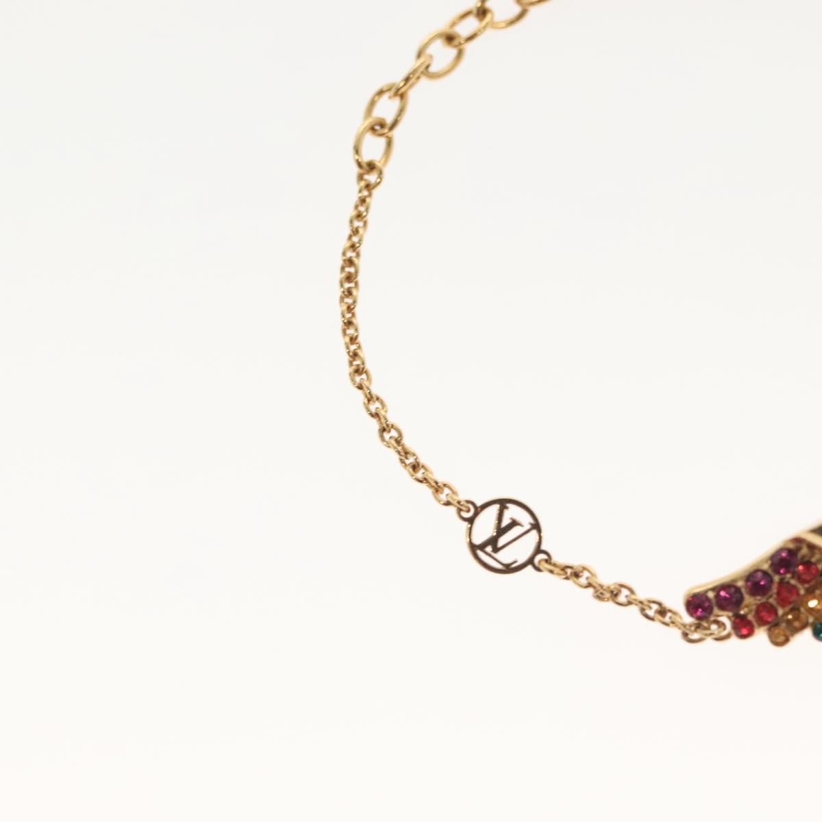 Louis Vuitton Essential V California Dreaming Bracelet Metal With Crystals Gold Metal Bracelet Jewelry (Pre-Owned)