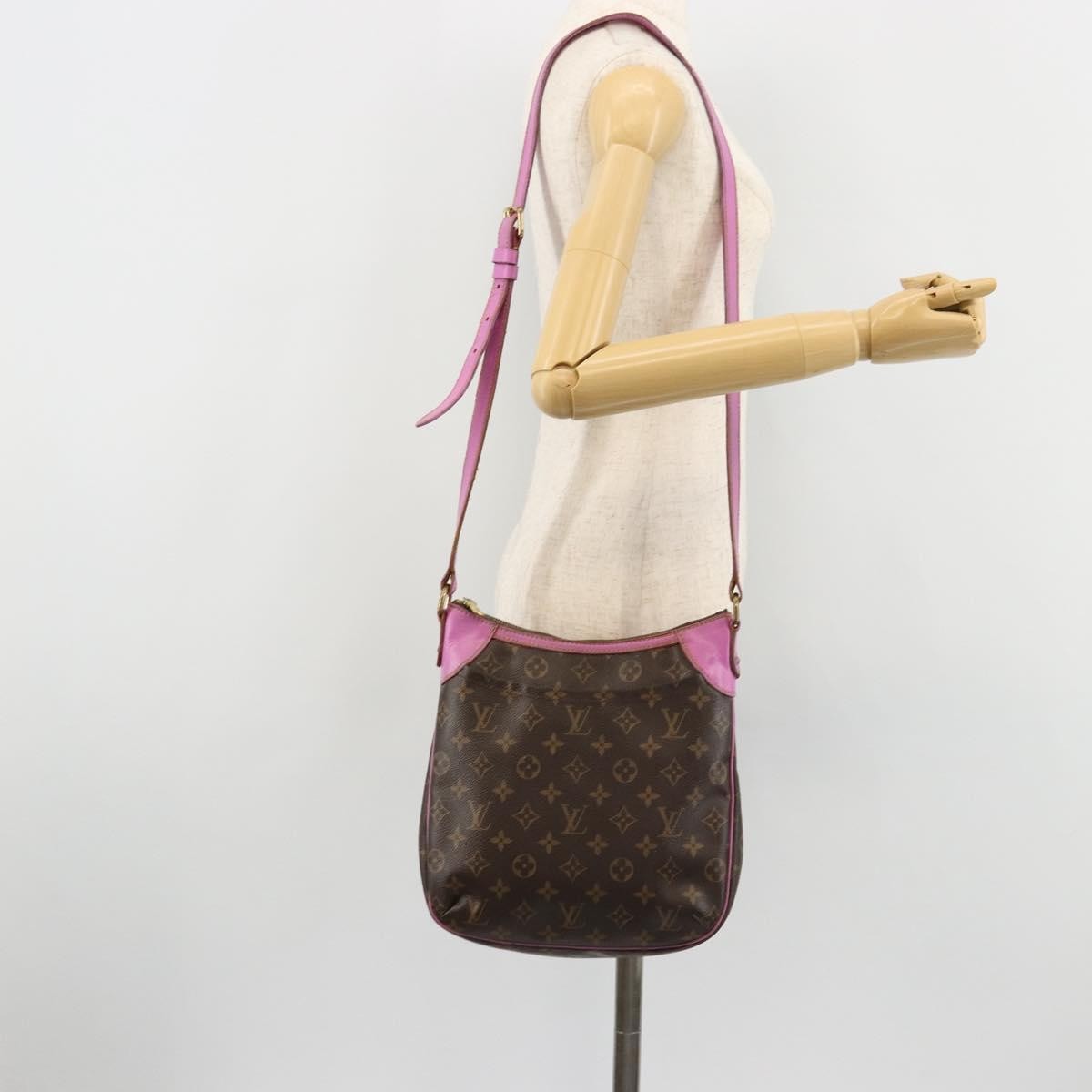 Louis Vuitton Odeon Handbag Monogram Canvas Brown Canvas Shoulder Bag Bag (Pre-Owned)