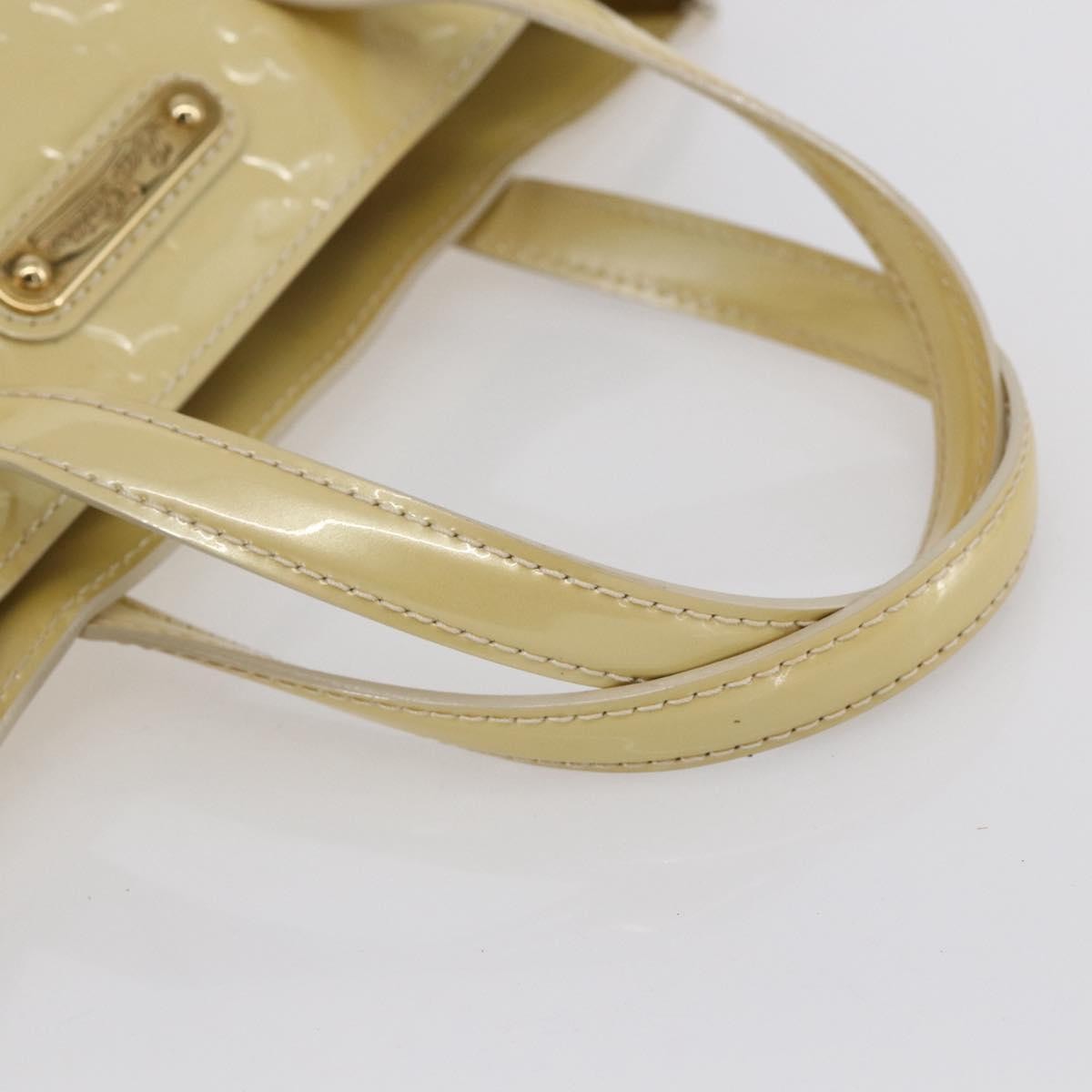 Louis Vuitton Wilshire Handbag Monogram Vernis Beige Patent_Leather Handbag (Pre-Owned)