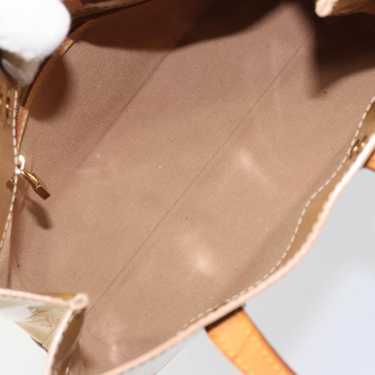Louis Vuitton Reade Handbag Monogram Vernis Beige Patent_Leather Handbag (Pre-Owned)