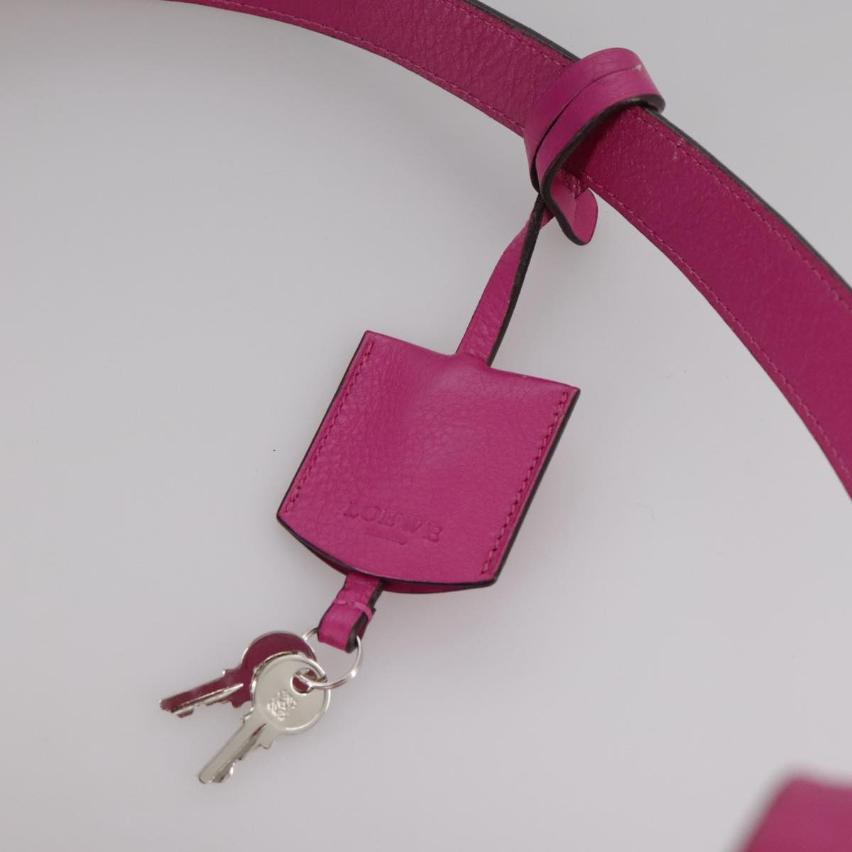 Loewe Heritage Messenger Leather Pink Leather Shoulder Bag Bag (Pre-Owned)
