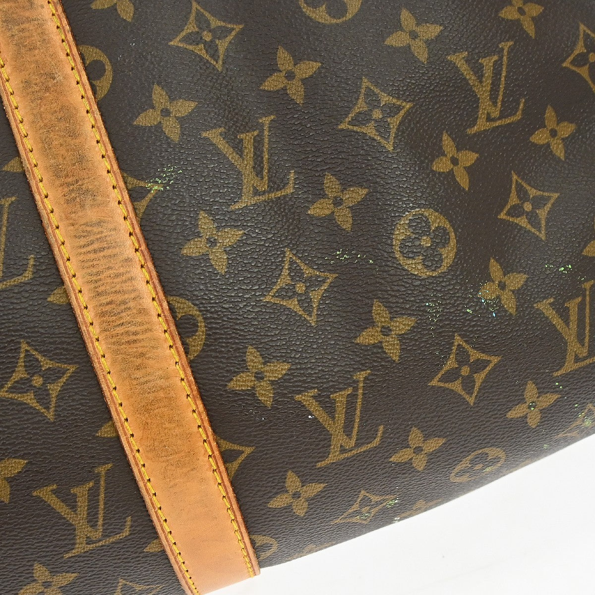 Louis Vuitton Keepall Bag Monogram Canvas Brown Canvas Travel Bag Bag (Pre-Owned)