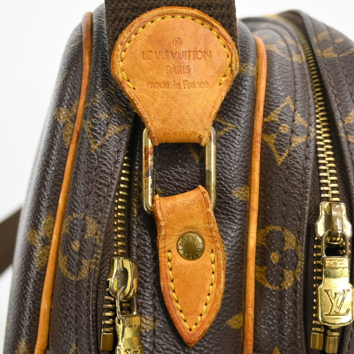 Louis Vuitton Reporter Bag Monogram Canvas Brown Canvas Shoulder Bag Bag (Pre-Owned)
