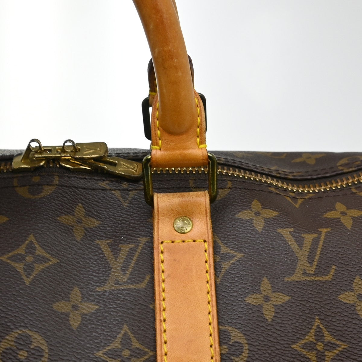 Louis Vuitton Keepall Bag Monogram Canvas Brown Canvas Travel Bag Bag (Pre-Owned)