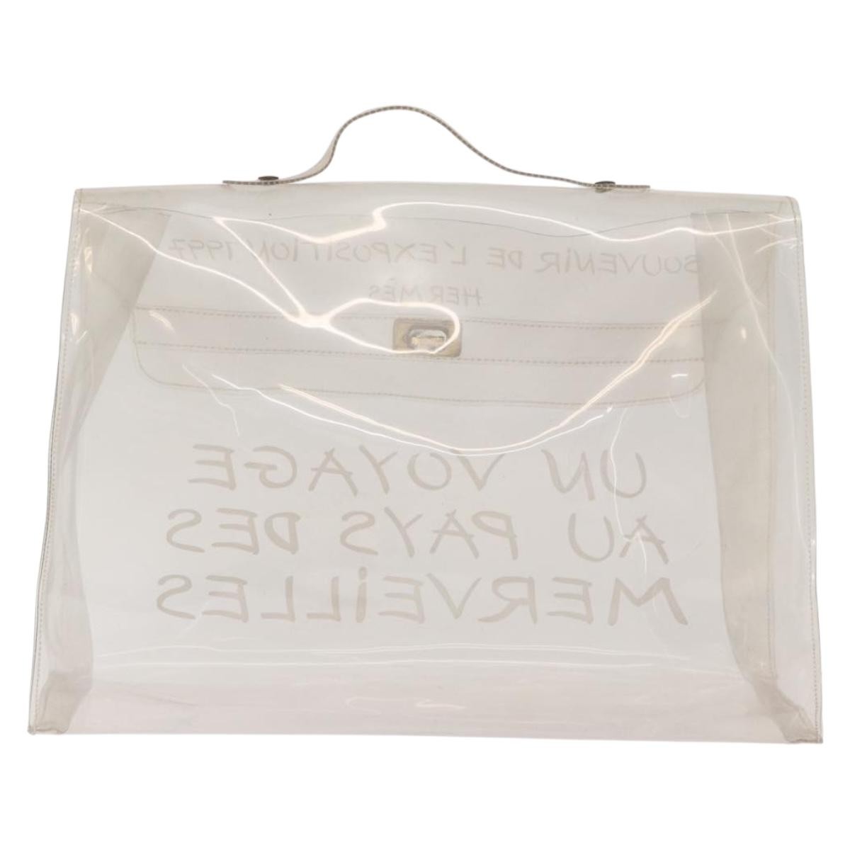 Hermes Kelly Handbag Vinyl Clear Plastic Handbag (Pre-Owned)