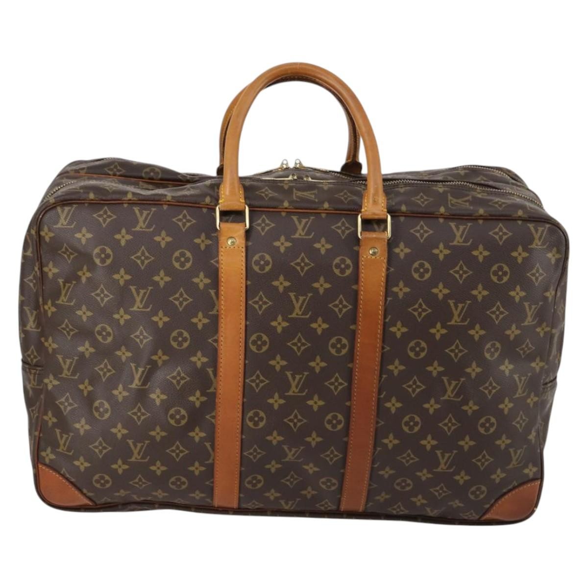 Louis Vuitton Sirius Handbag Monogram Canvas Brown Canvas Travel Bag Bag (Pre-Owned)