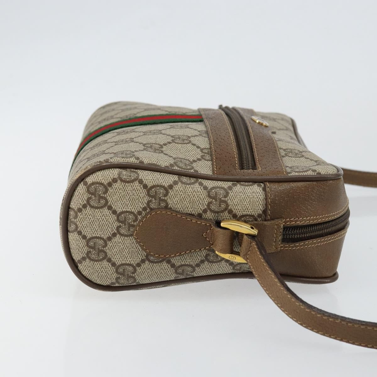 Gucci Ophidia Shoulder Bag Gg Coated Canvas Beige Canvas Shoulder Bag Bag (Pre-Owned)