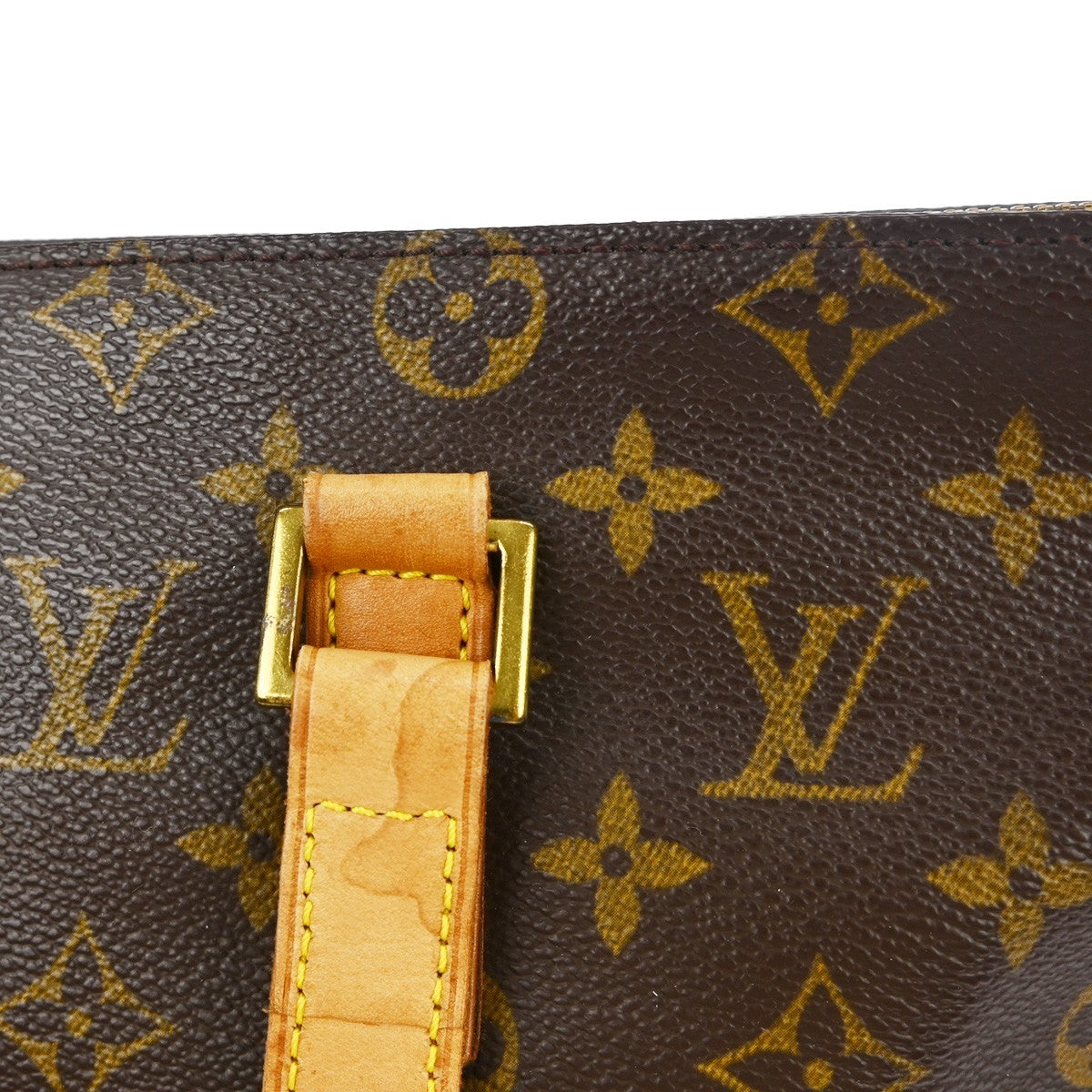 Louis Vuitton Cabas Mezzo Monogram Canvas Brown Canvas Tote Bag Bag (Pre-Owned)