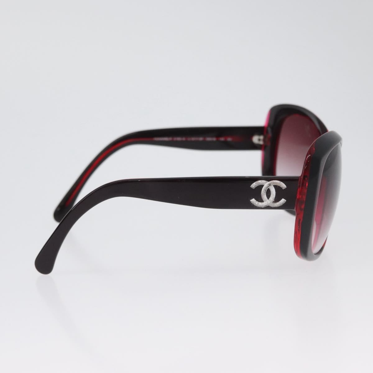Chanel Logo Cc Sunglasses Plastic Red Plastic Sunglasse Accessory (Pre-Owned)
