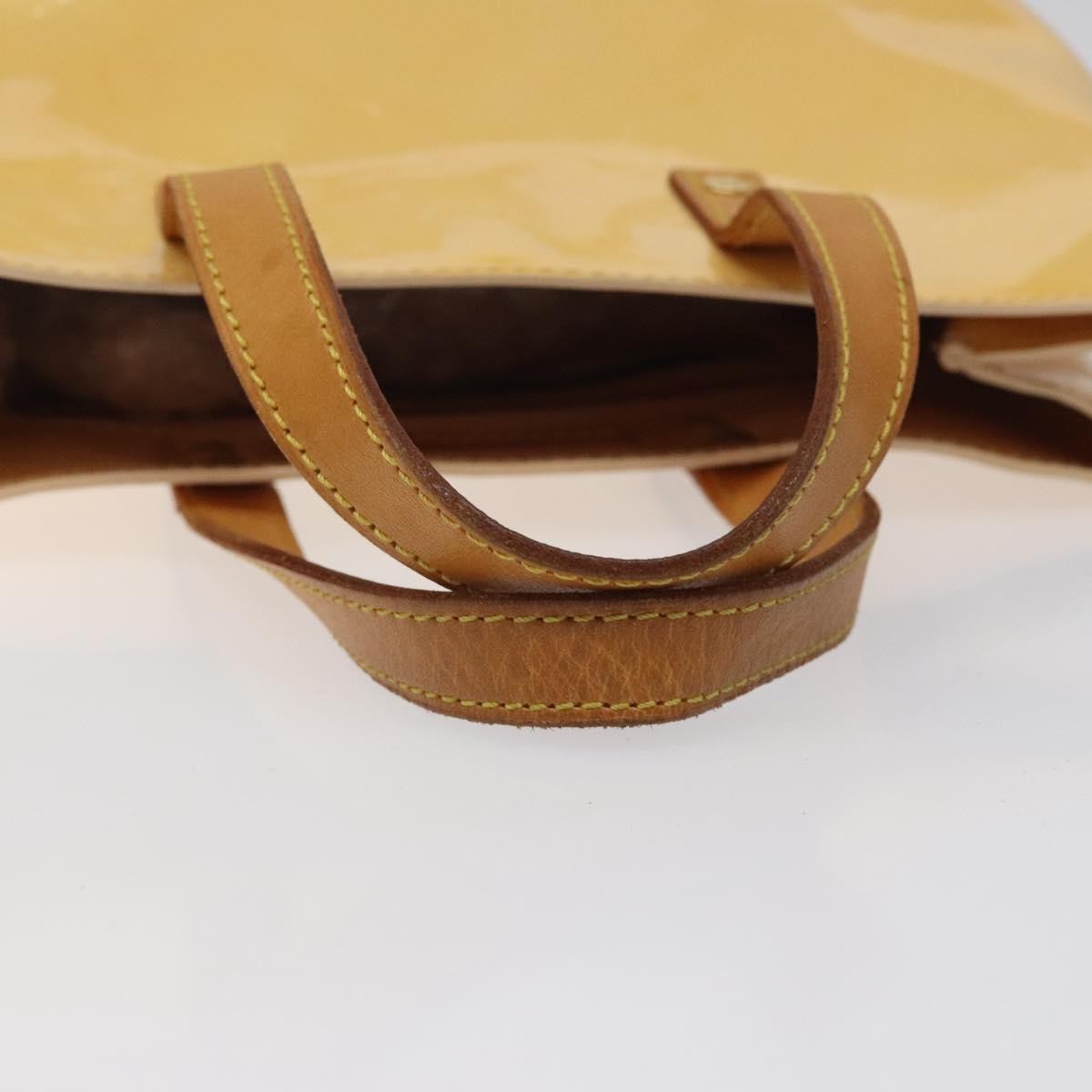 Louis Vuitton Reade Handbag Monogram Vernis Beige Patent_Leather Handbag (Pre-Owned)