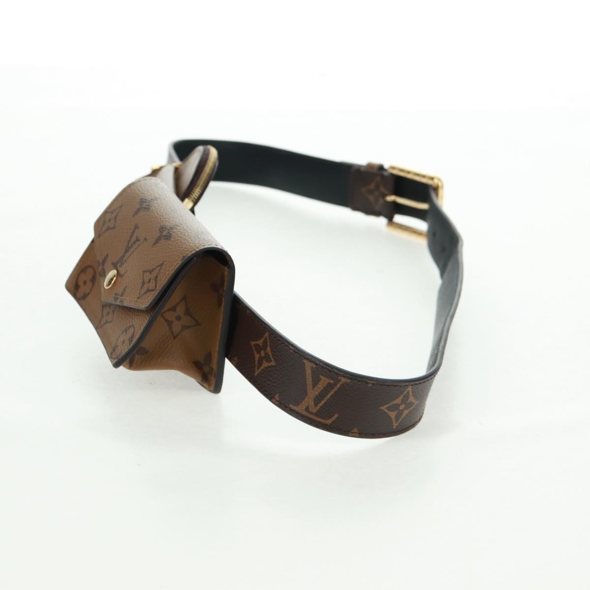 Louis Vuitton Daily Multi Pocket Belt Monogram Canvas Brown Canvas Wallets Accessory (Pre-Owned)