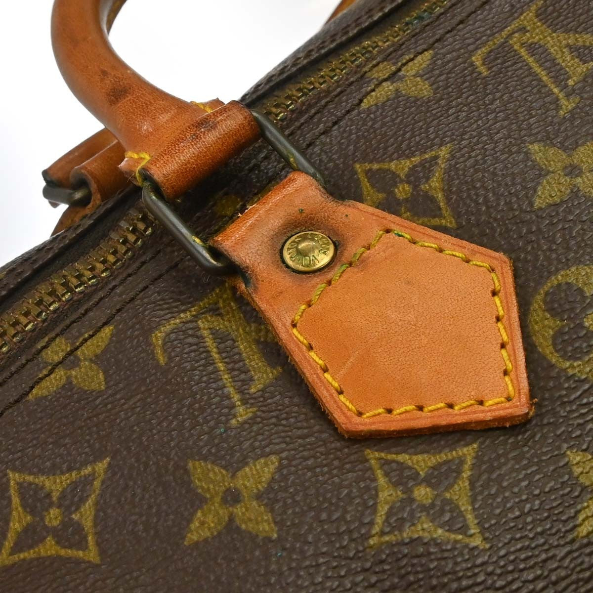 Louis Vuitton Speedy Handbag Monogram Canvas Brown Canvas Handbag (Pre-Owned)