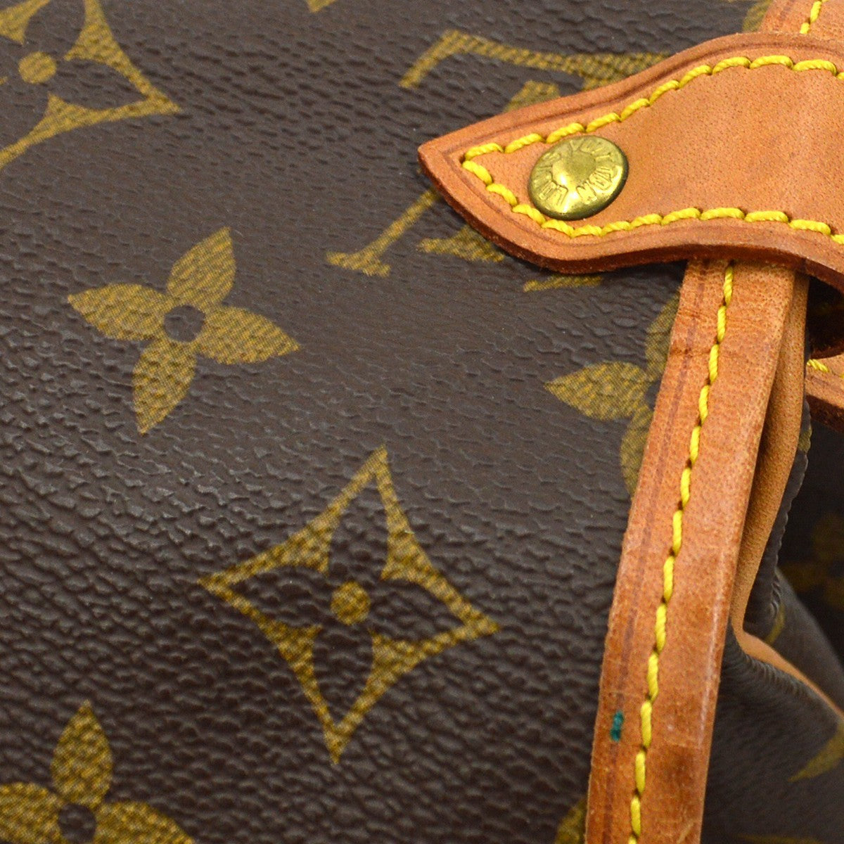 Louis Vuitton Saumur Handbag Monogram Canvas Brown Canvas Shoulder Bag Bag (Pre-Owned)