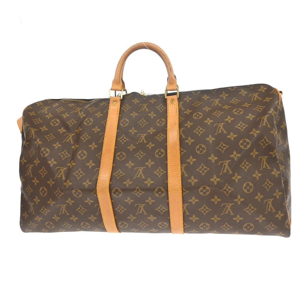 Louis Vuitton Keepall Bandouliere Bag Monogram Canvas Brown Canvas Travel Bag Bag (Pre-Owned)