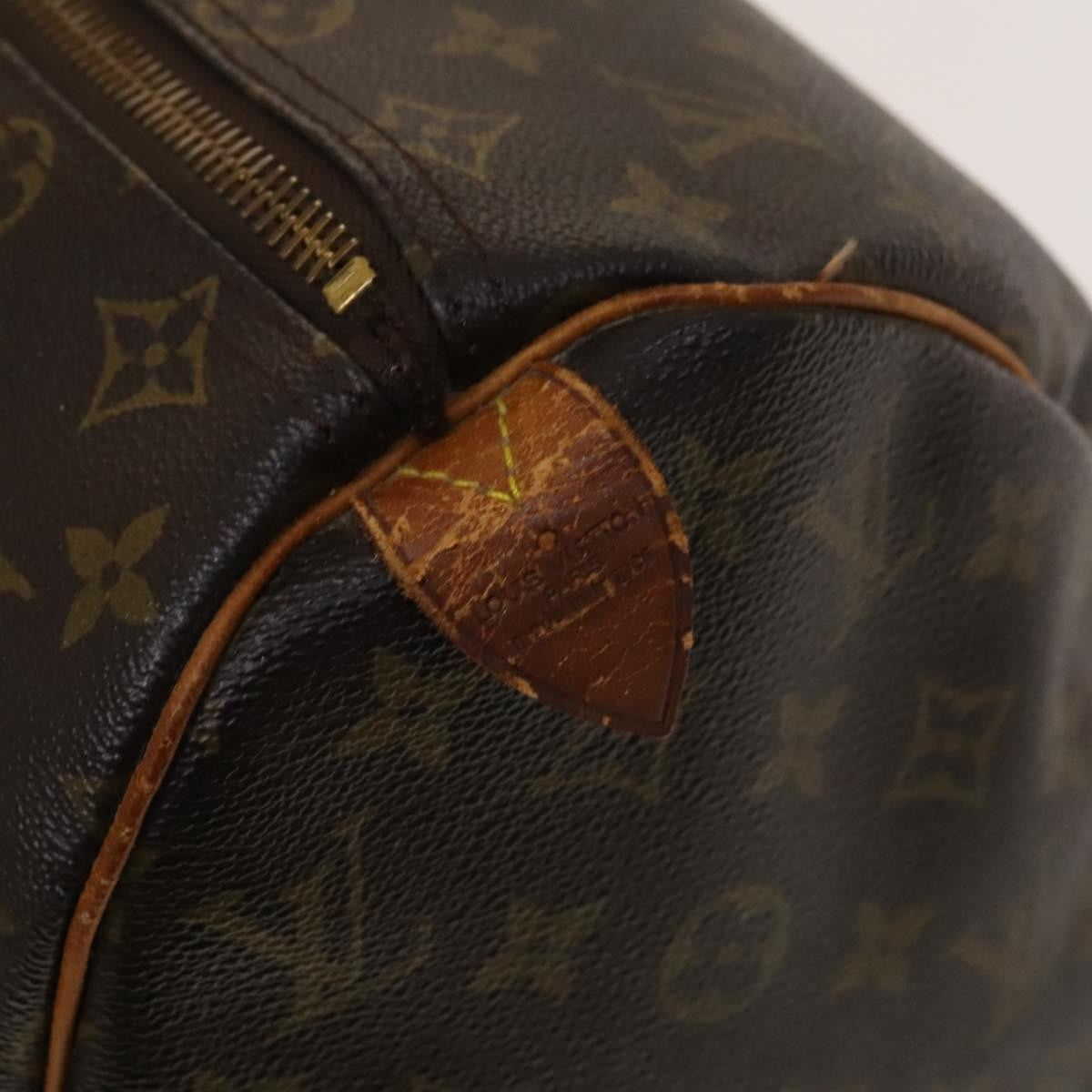 Louis Vuitton Keepall Bag Monogram Canvas Brown Canvas Travel Bag Bag (Pre-Owned)