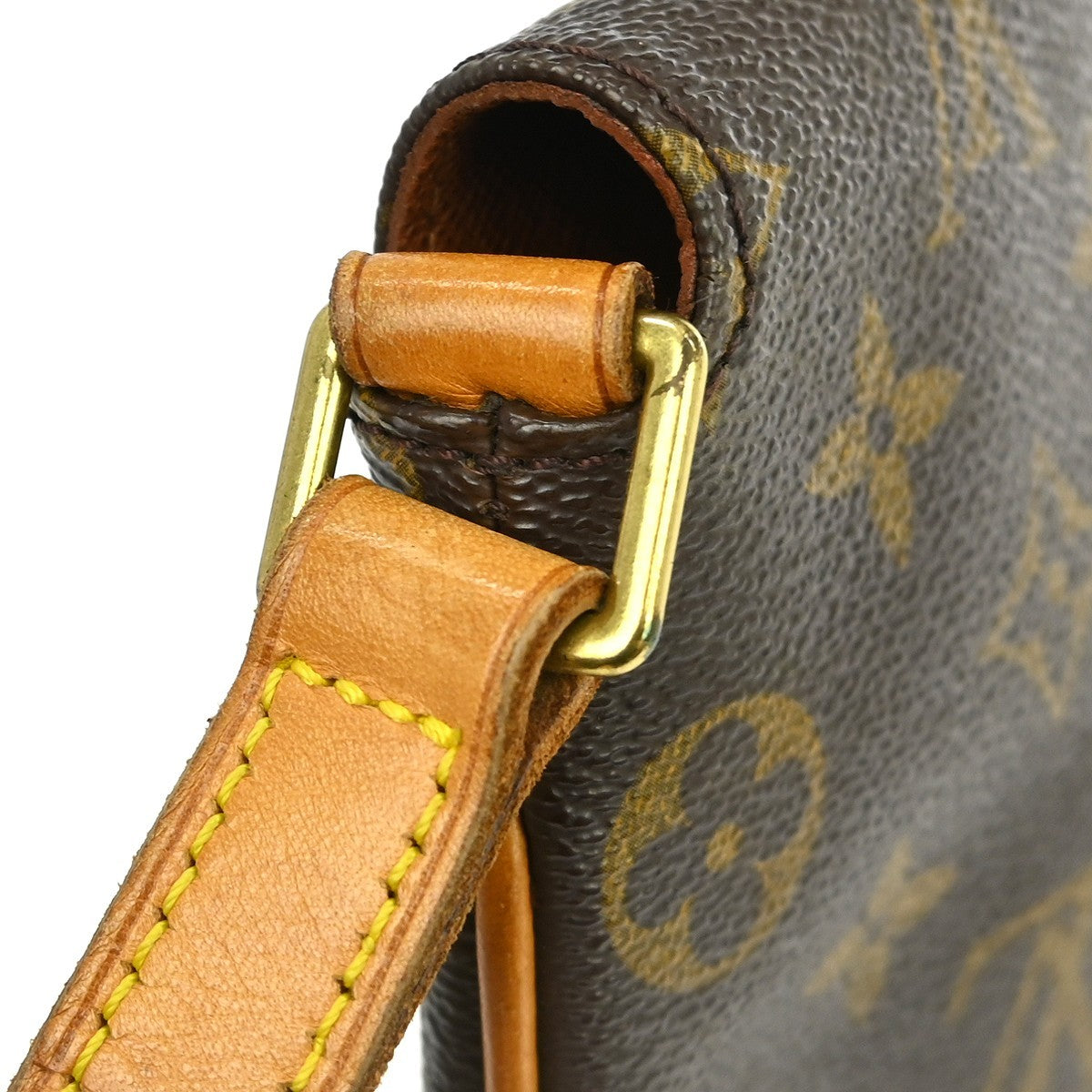 Louis Vuitton Musette Tango Handbag Monogram Canvas Brown Canvas Shoulder Bag Bag (Pre-Owned)