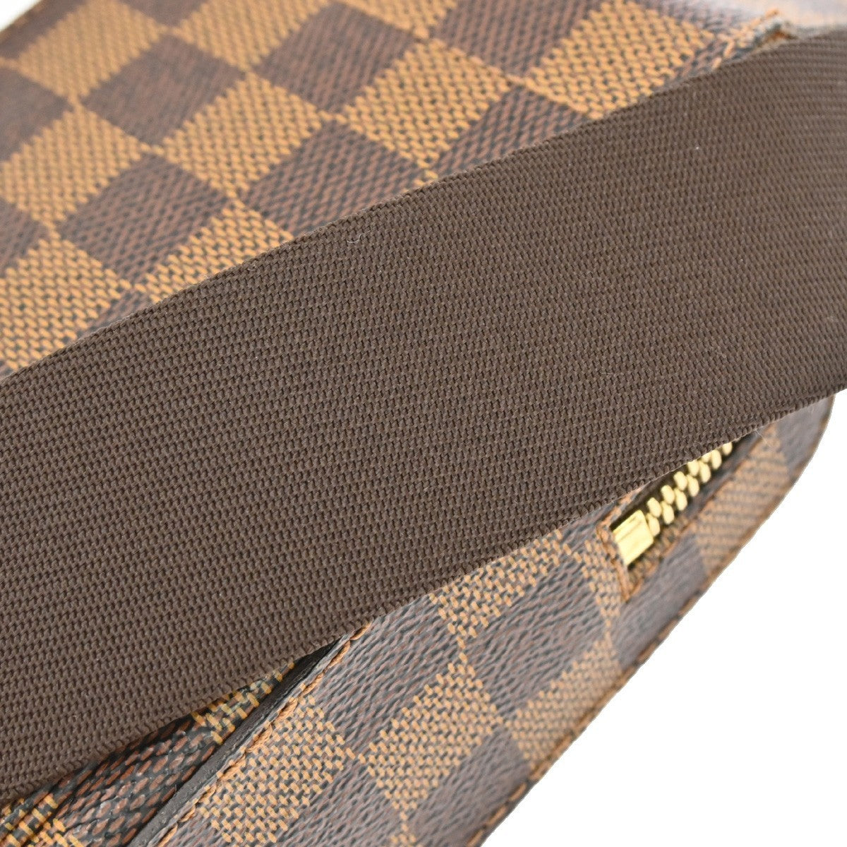 Louis Vuitton Geronimos Waist Bag Damier Brown Canvas Shoulder Bag Bag (Pre-Owned)