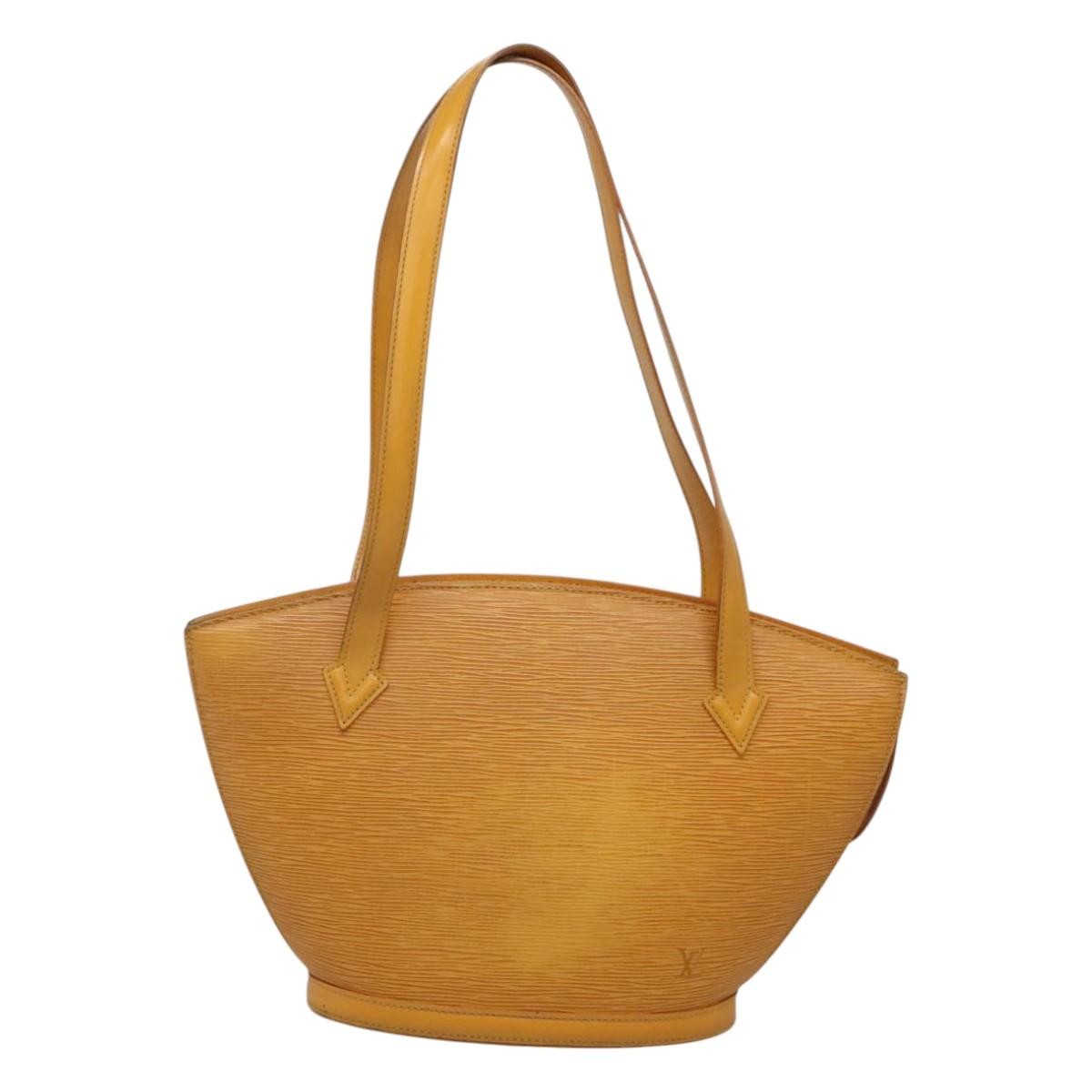 Louis Vuitton Saint Jacques Handbag Epi Leather Yellow Leather Shoulder Bag Bag (Pre-Owned)