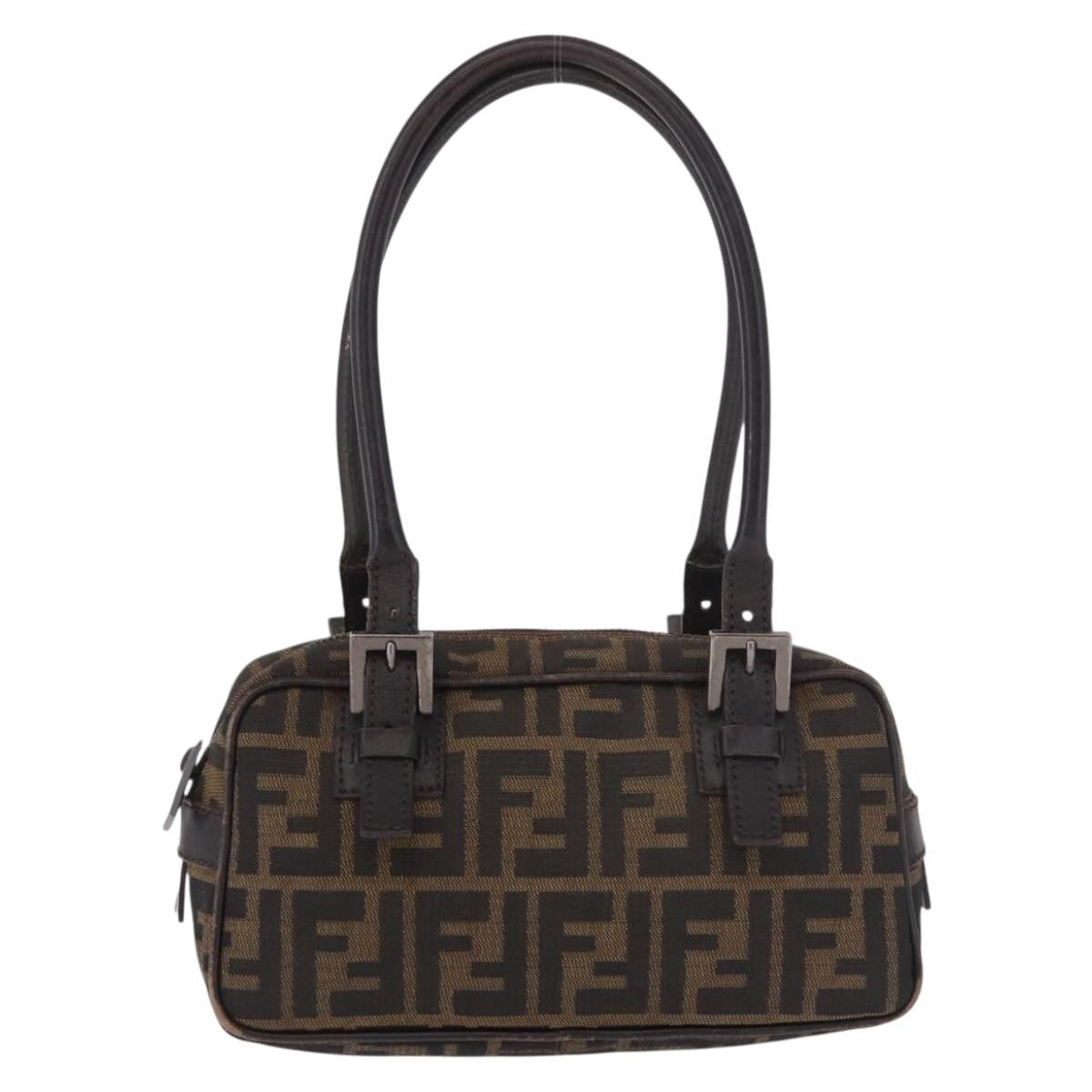 Fendi Zucca Tote Bag Ff Motif Multicolour Canvas Shoulder Bag Bag (Pre-Owned)