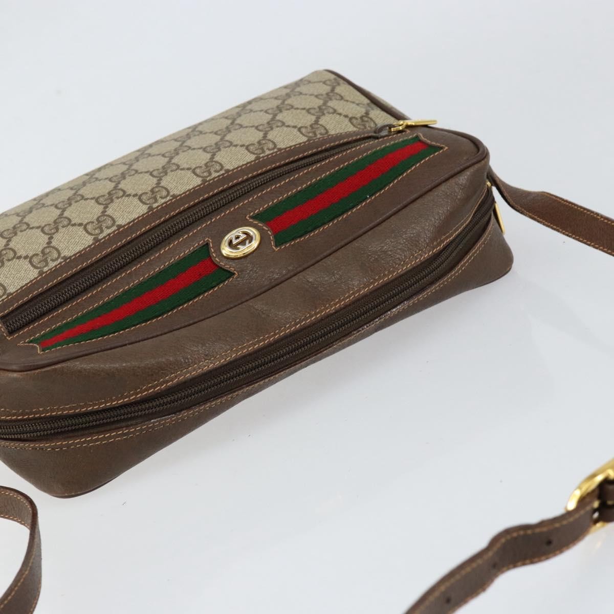 Gucci Vintage Ophidia Shoulder Bag Gg Canvas Beige Pvc Shoulder Bag Bag (Pre-Owned)