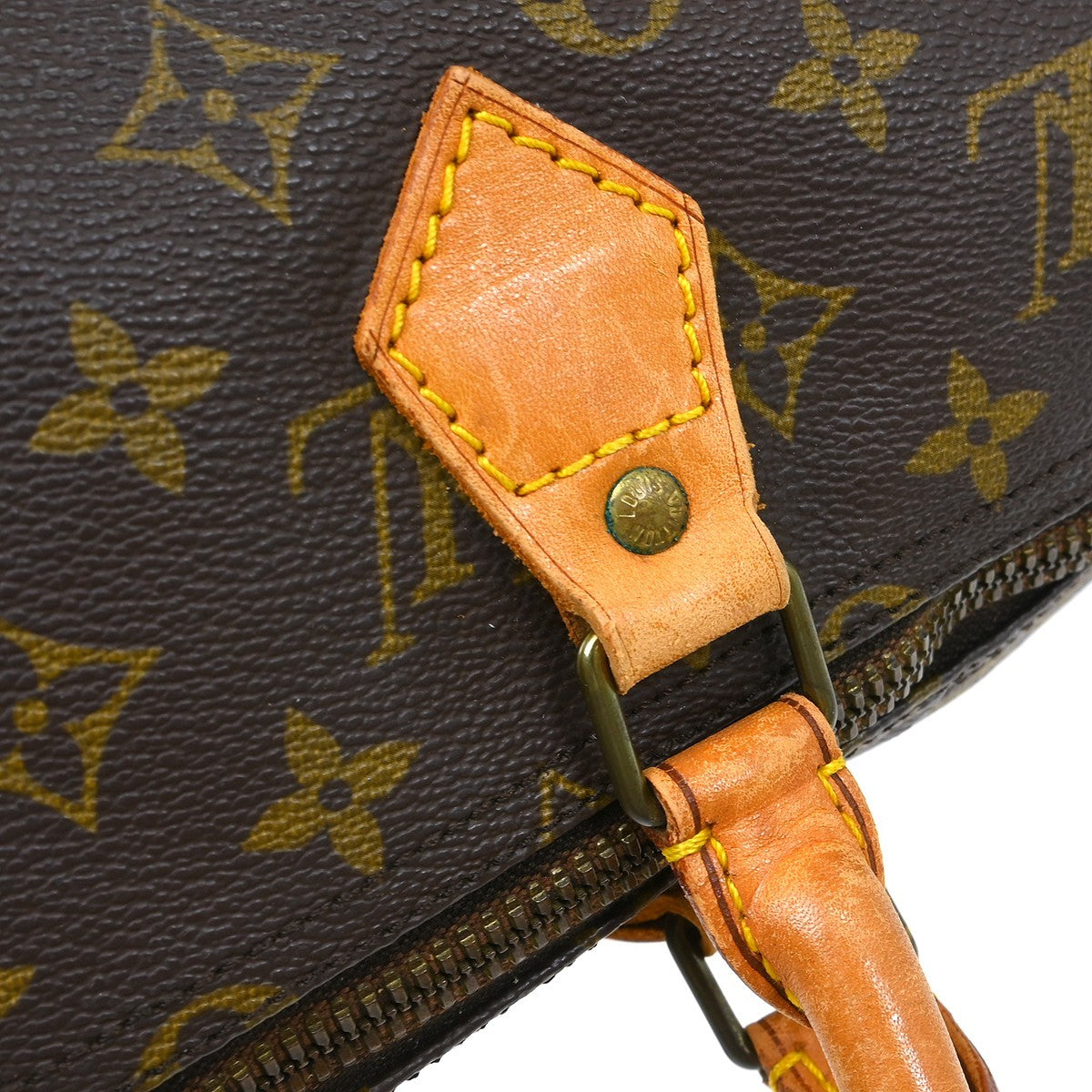 Louis Vuitton Speedy Handbag Monogram Canvas Brown Canvas Handbag (Pre-Owned)