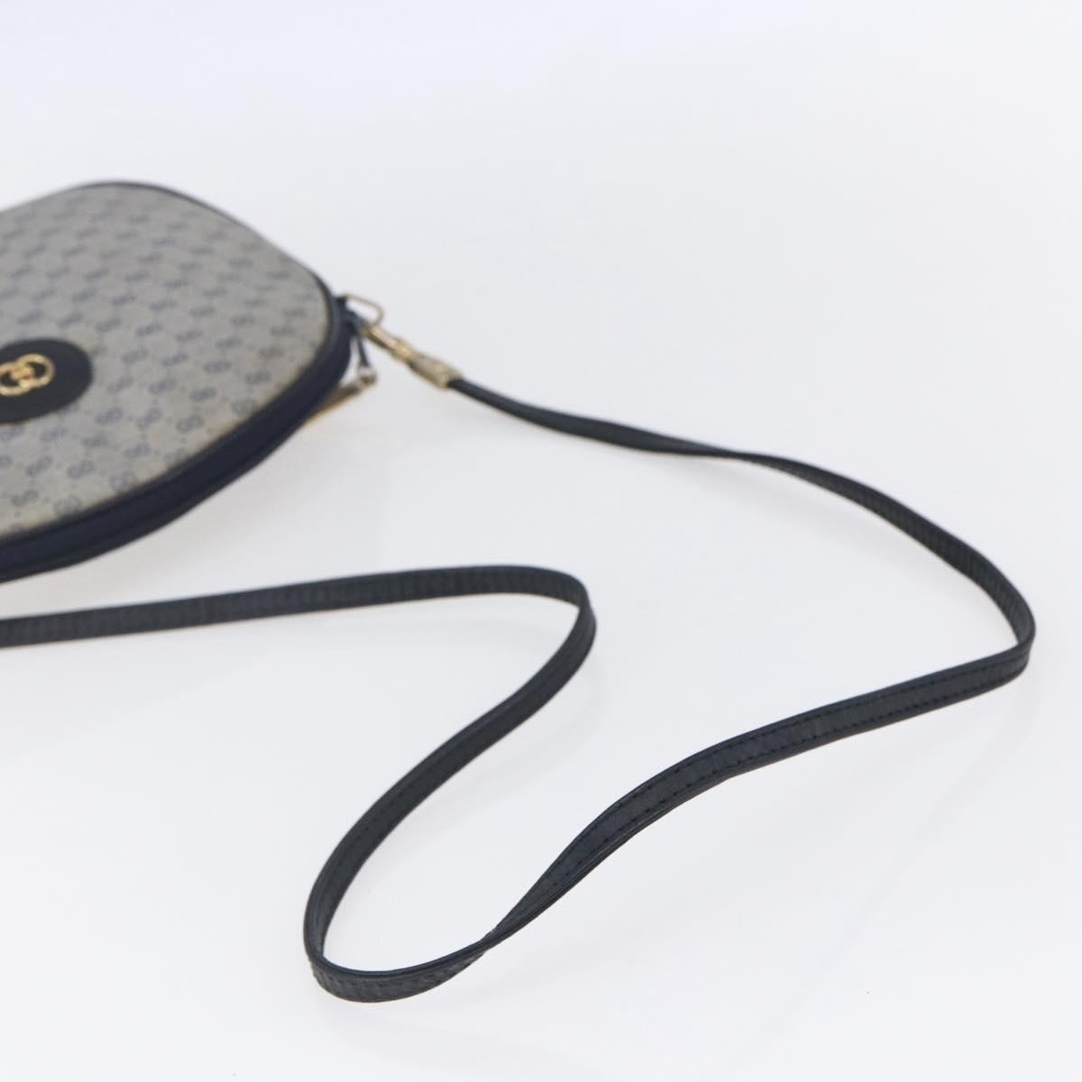 Gucci Micro Gg Supreme Shoulder Bag Gg Canvas Navy Canvas Shoulder Bag Bag (Pre-Owned)