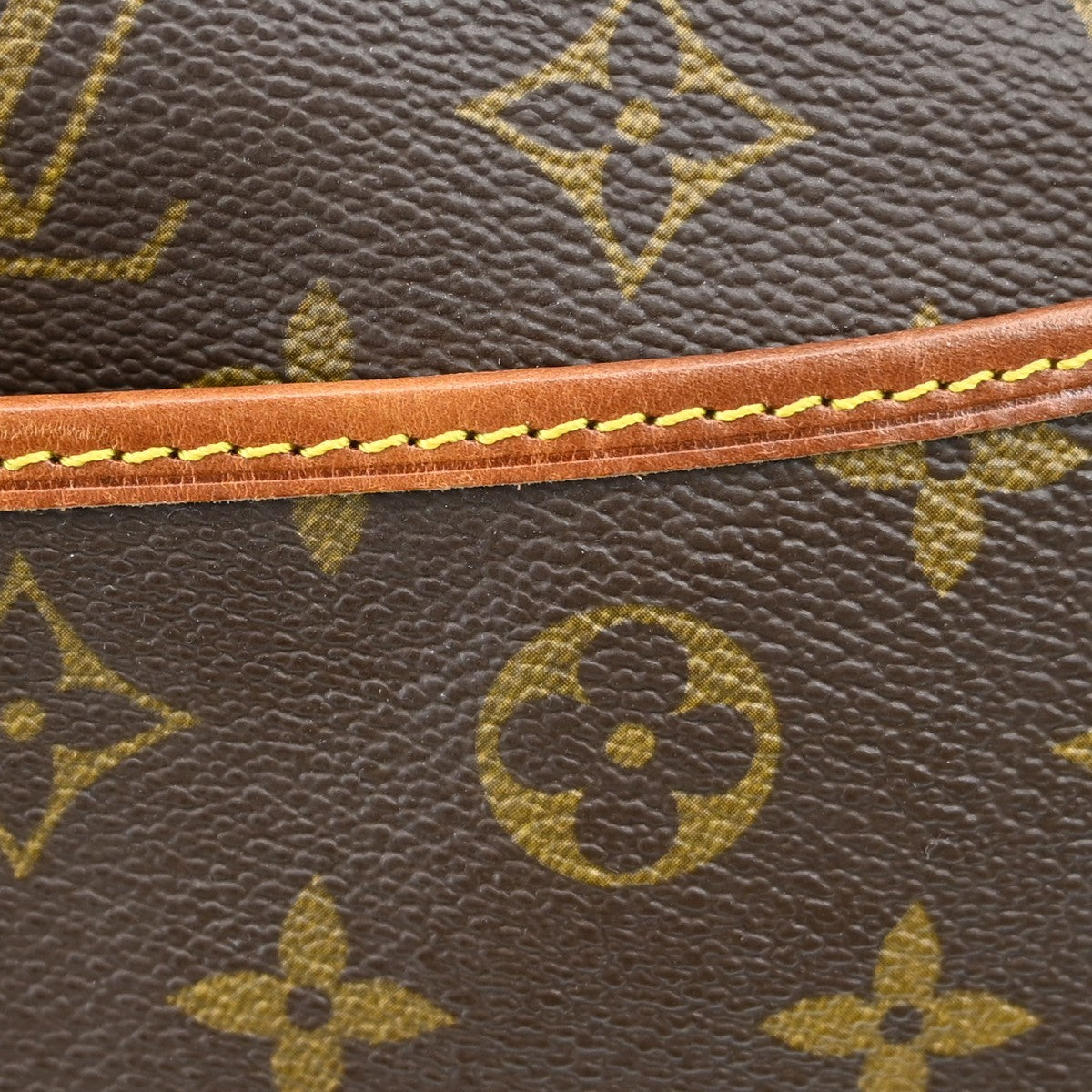 Louis Vuitton Deauville Handbag Monogram Canvas Brown Canvas Handbag (Pre-Owned)