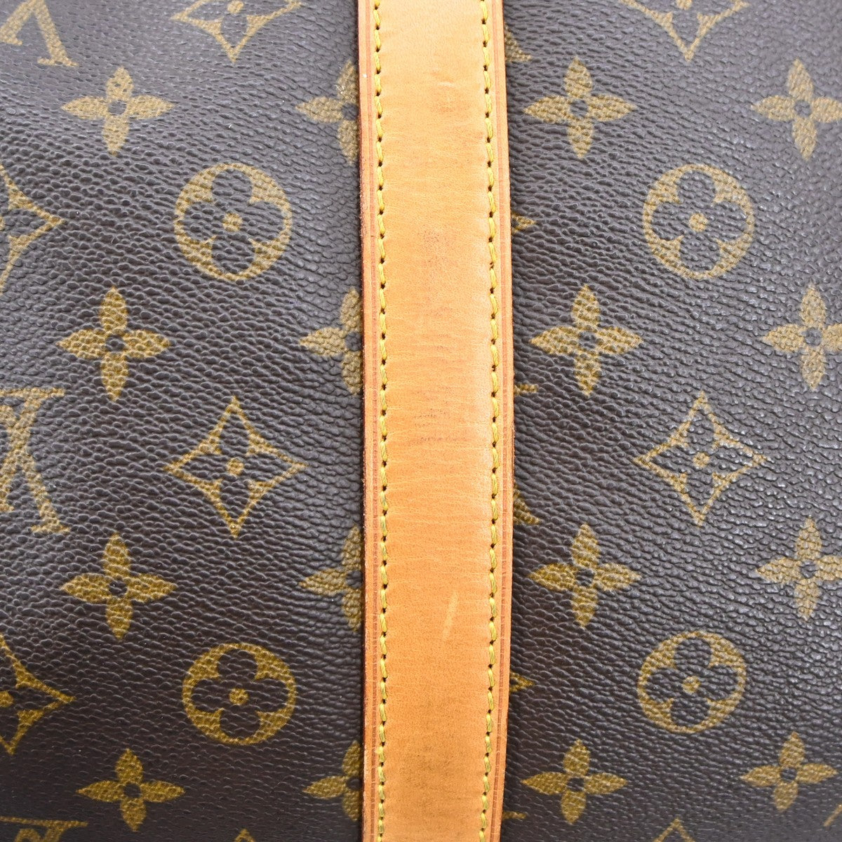 Louis Vuitton Keepall Bag Monogram Canvas Brown Canvas Travel Bag Bag (Pre-Owned)