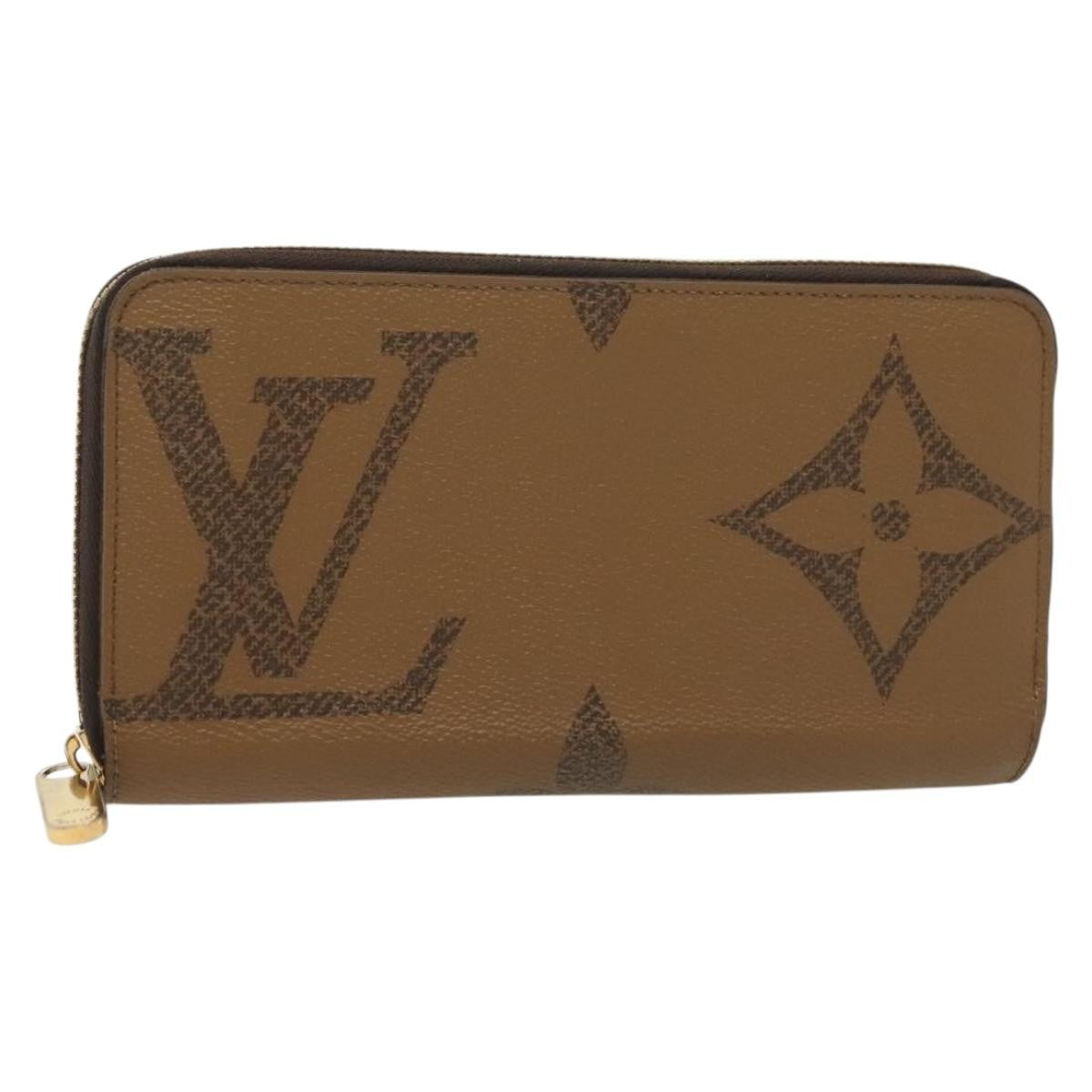 Louis Vuitton Zippy Wallet Canvas Brown Canvas Wallets Accessory (Pre-Owned)