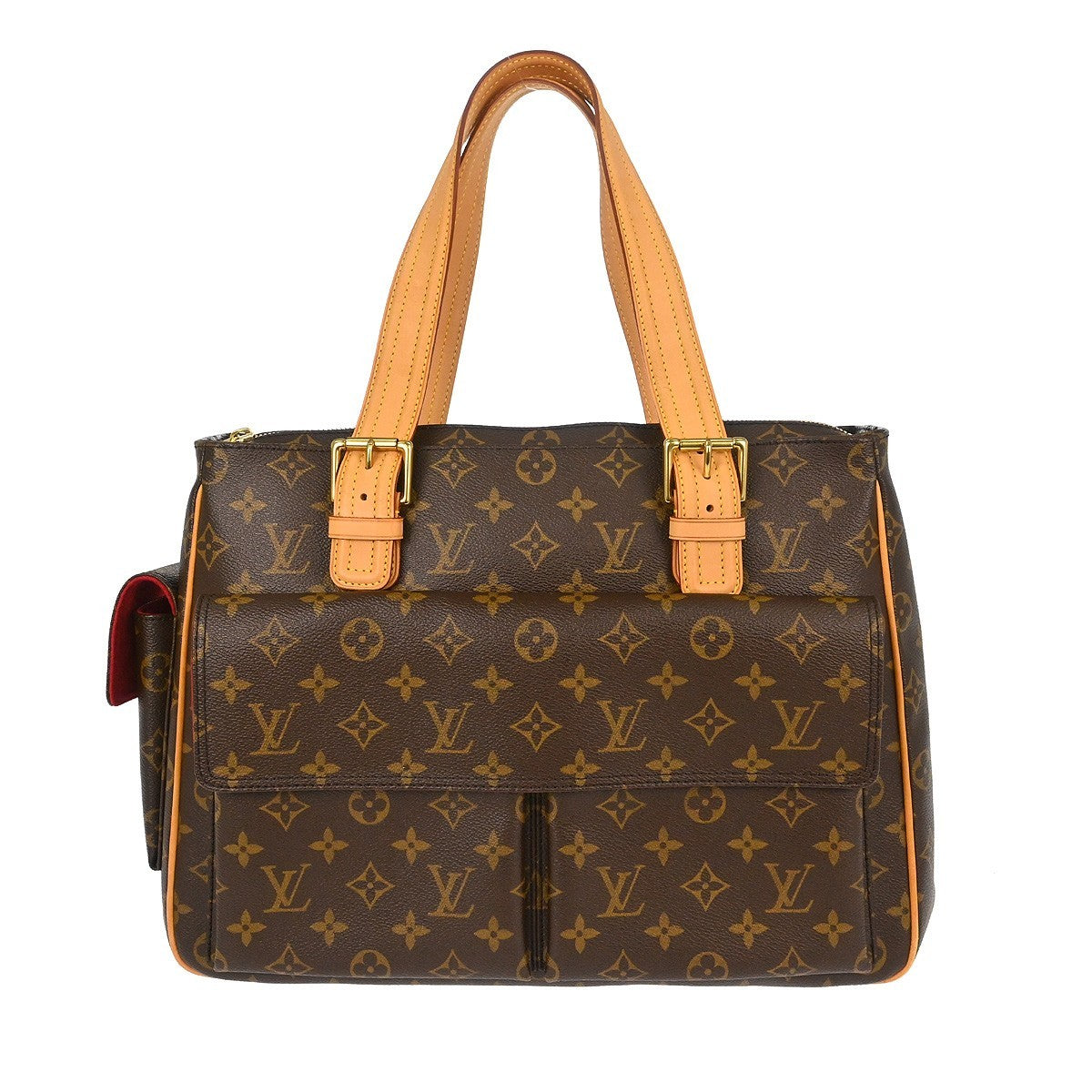 Louis Vuitton Multipli Cite Handbag Monogram Canvas Brown Canvas Handbag (Pre-Owned)