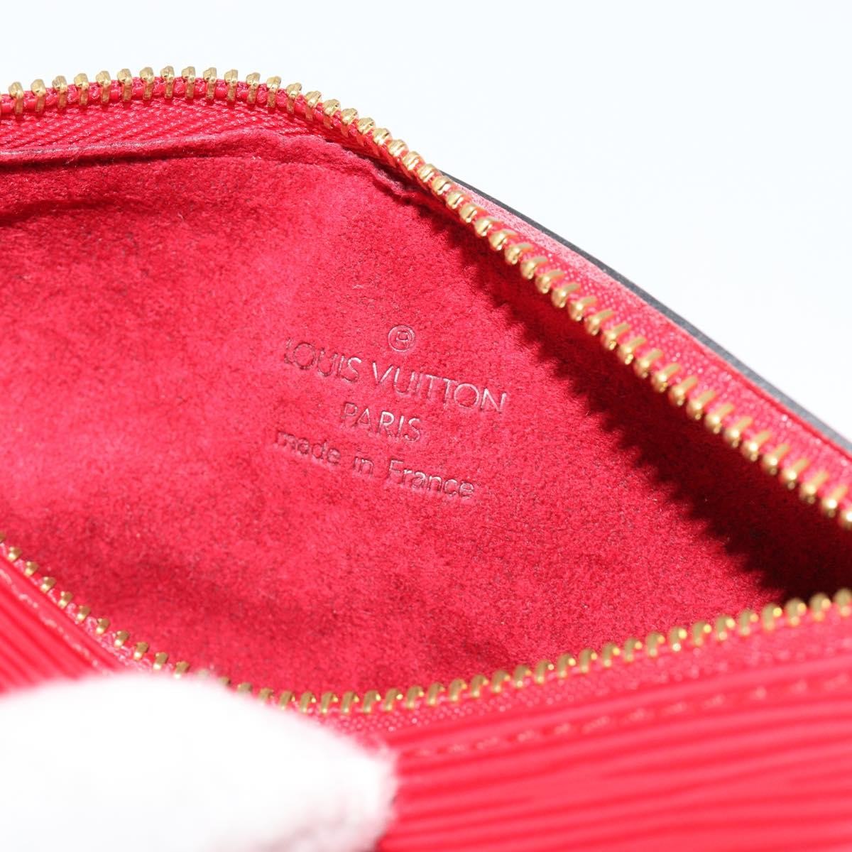 Louis Vuitton Soufflot Pochette Epi Leather Red Leather Clutche & Pouche Bag (Pre-Owned)