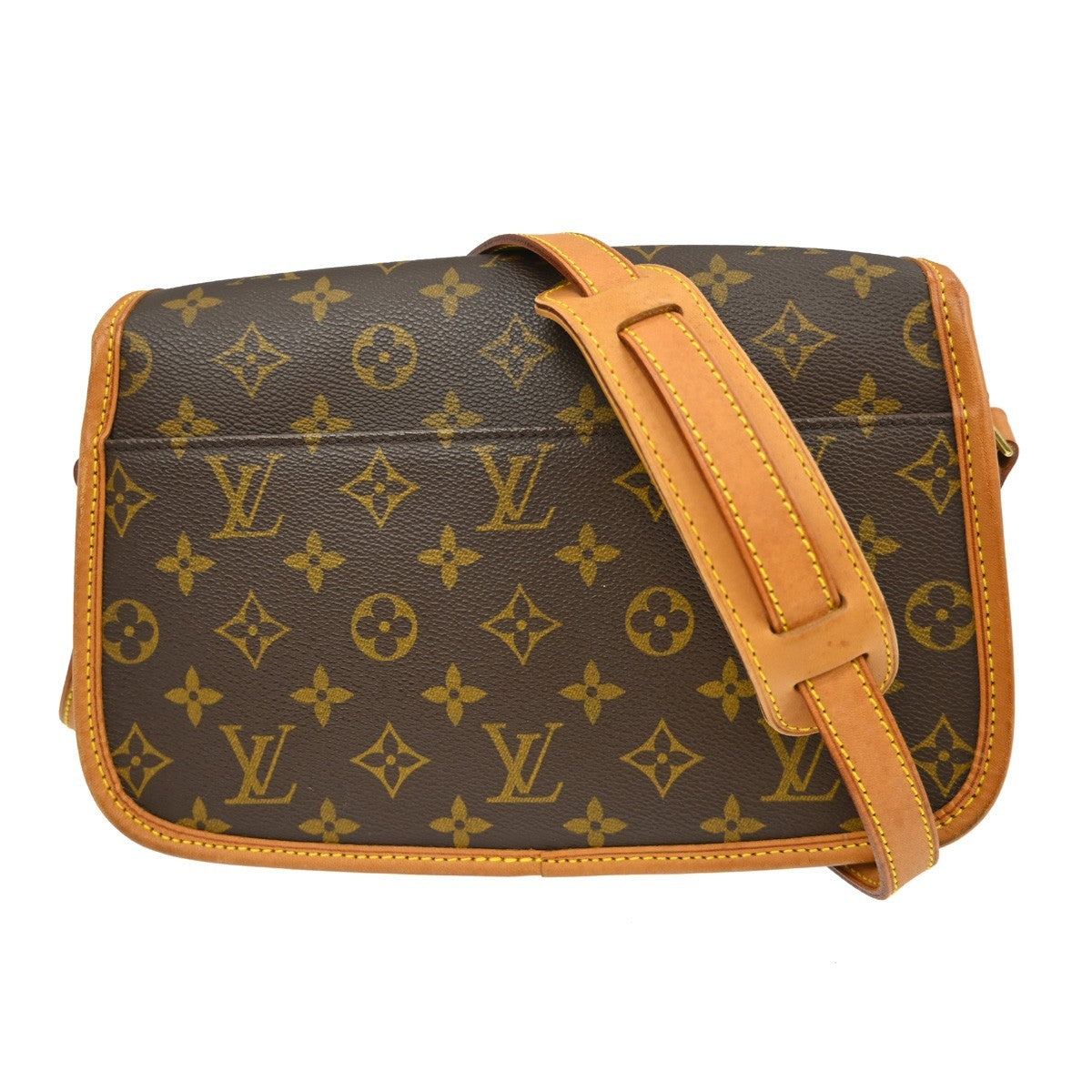 Louis Vuitton Sologne Handbag Monogram Canvas Brown Canvas Handbag (Pre-Owned)