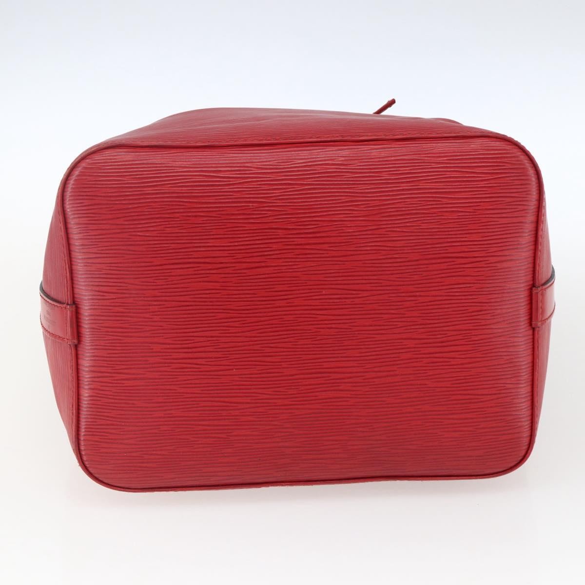 Louis Vuitton Petit Noe Handbag Epi Leather Red Leather Shoulder Bag Bag (Pre-Owned)