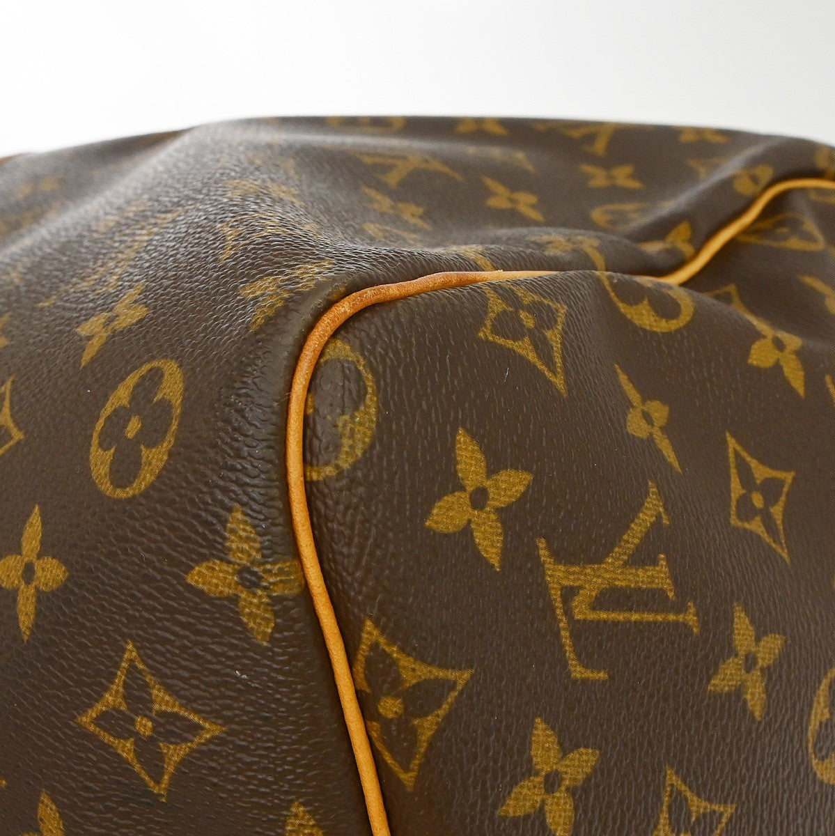 Louis Vuitton Keepall Bag Monogram Canvas Brown Canvas Travel Bag Bag (Pre-Owned)