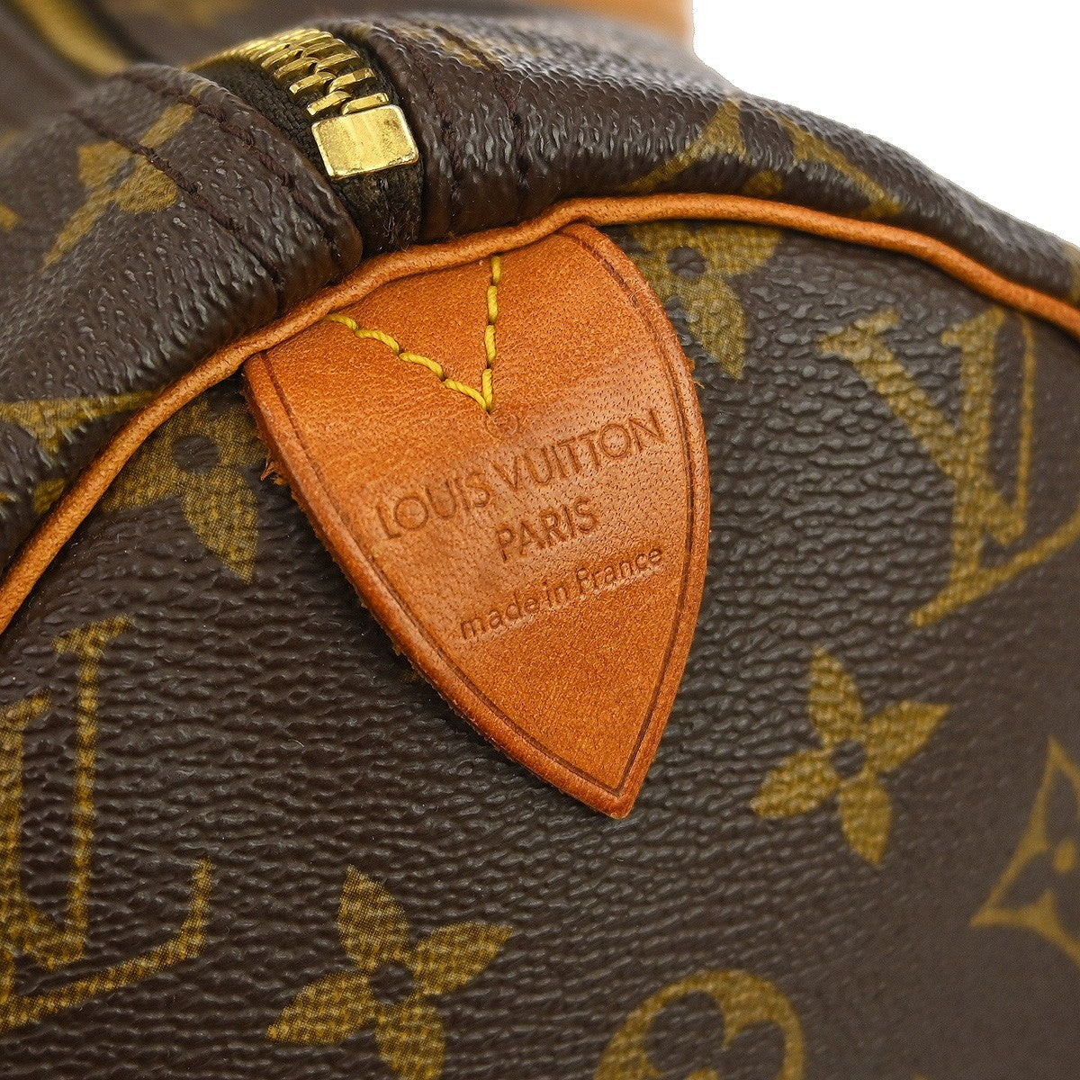 Louis Vuitton Speedy Handbag Monogram Canvas Brown Canvas Handbag (Pre-Owned)
