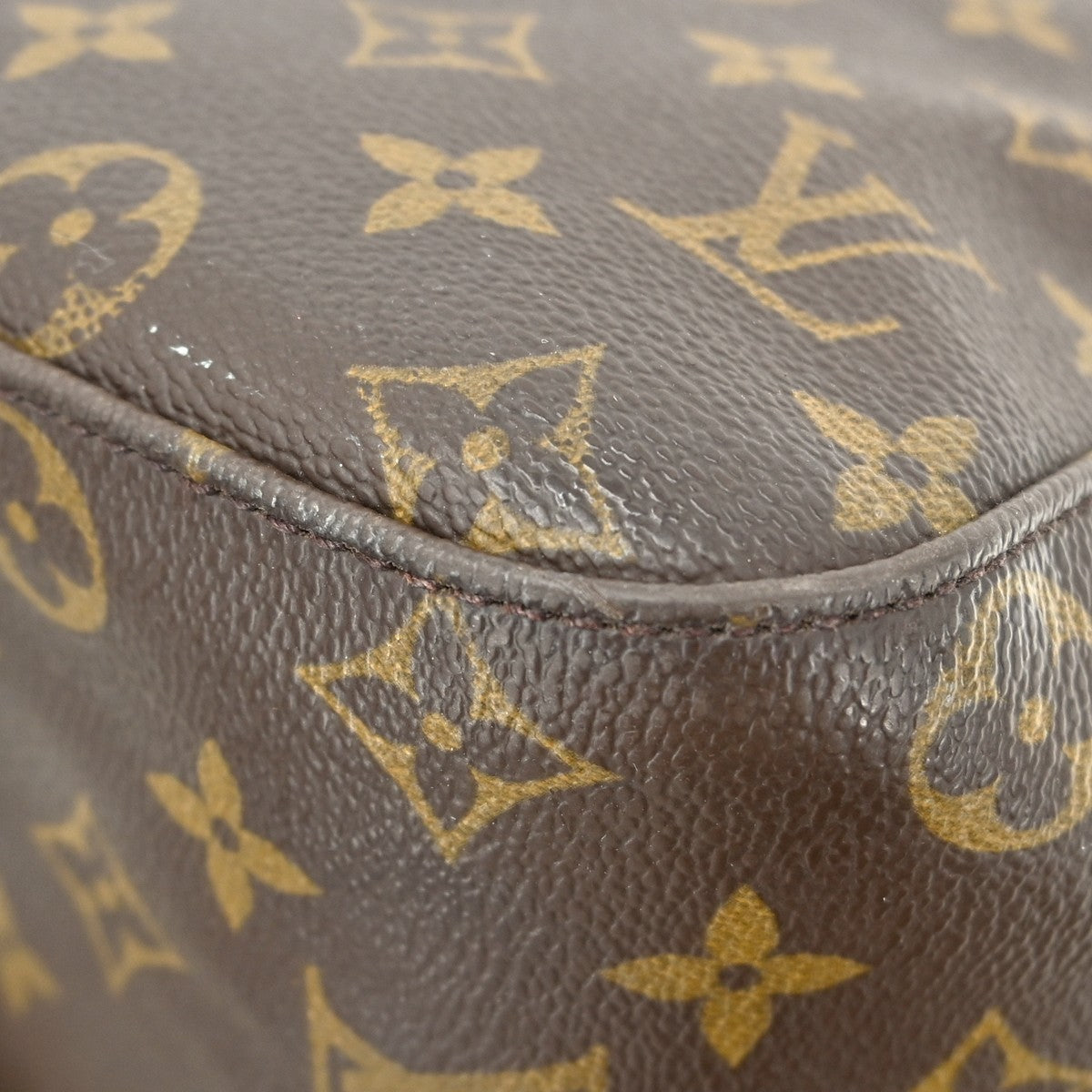 Louis Vuitton Monogram Looping Handbag Monogram Canvas Brown Canvas Shoulder Bag Bag (Pre-Owned)