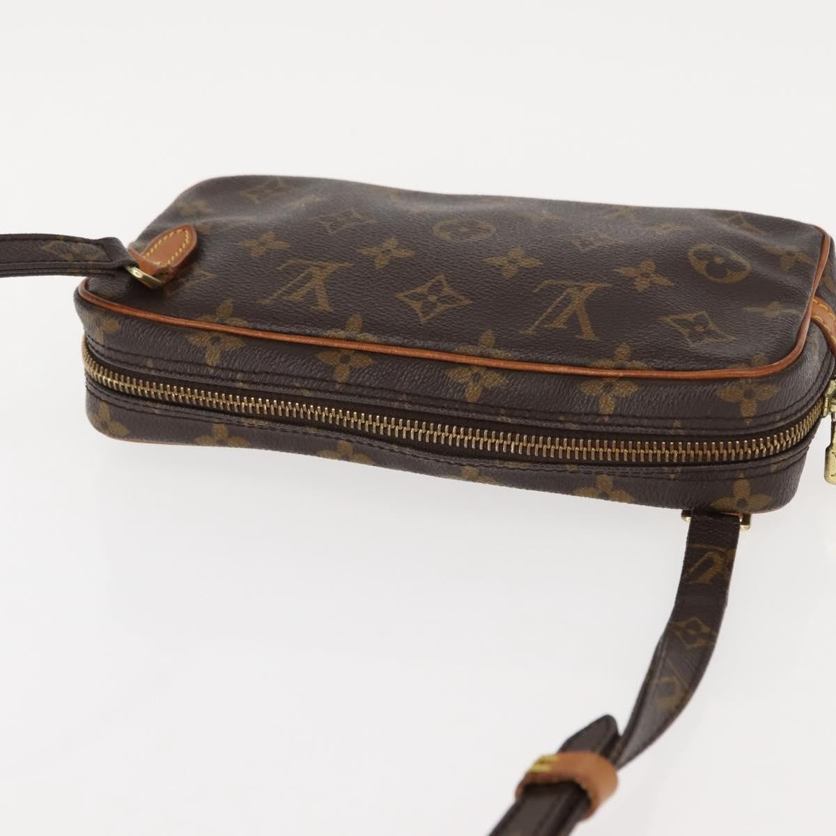 Louis Vuitton Pochette Marly Bandouliere Bag Monogram Canvas Brown Canvas Shoulder Bag Bag (Pre-Owned)